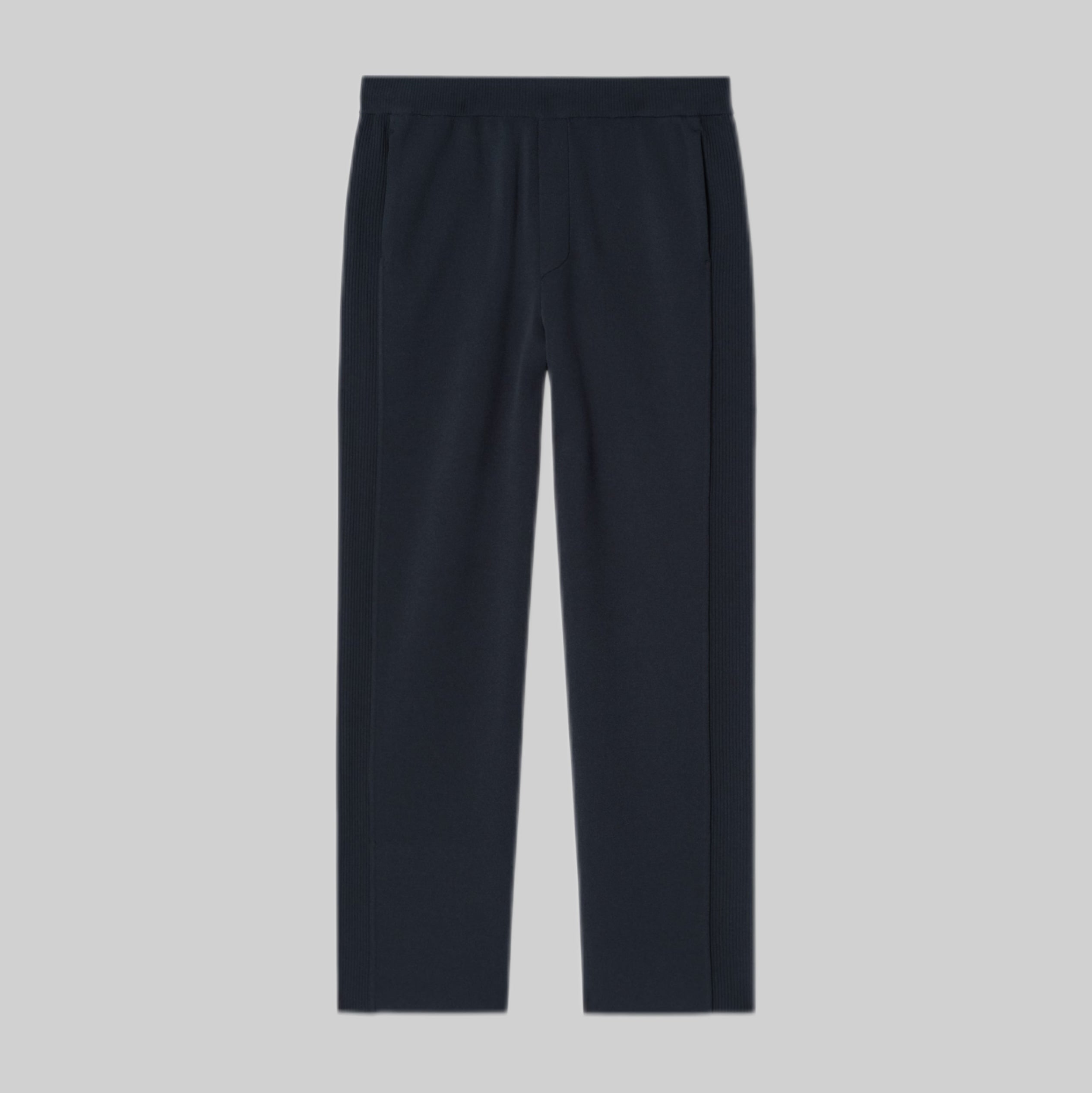 Double-Faced Straight-Leg Track Pants