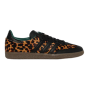 Smooth Leather & Pony Hair Low-Tops with Animal Print