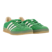 Mesh & Suede Low-Tops with 3-Stripes and Contrasting Logo