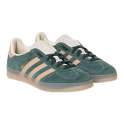 Suede & Leather Low-Tops with Stripes and Contrasting Logo