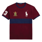Burgundy Tee with Navy Panel