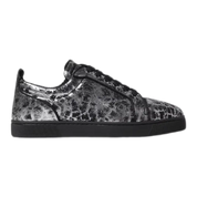 Crackle Leather Sneakers