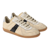Low-Top Calfskin & Cotton Lace-Up