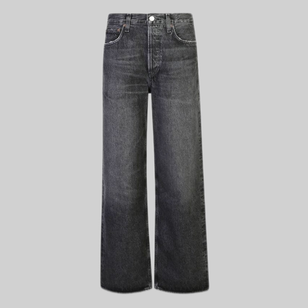 Straight-Leg Jeans Cotton Danim - Black