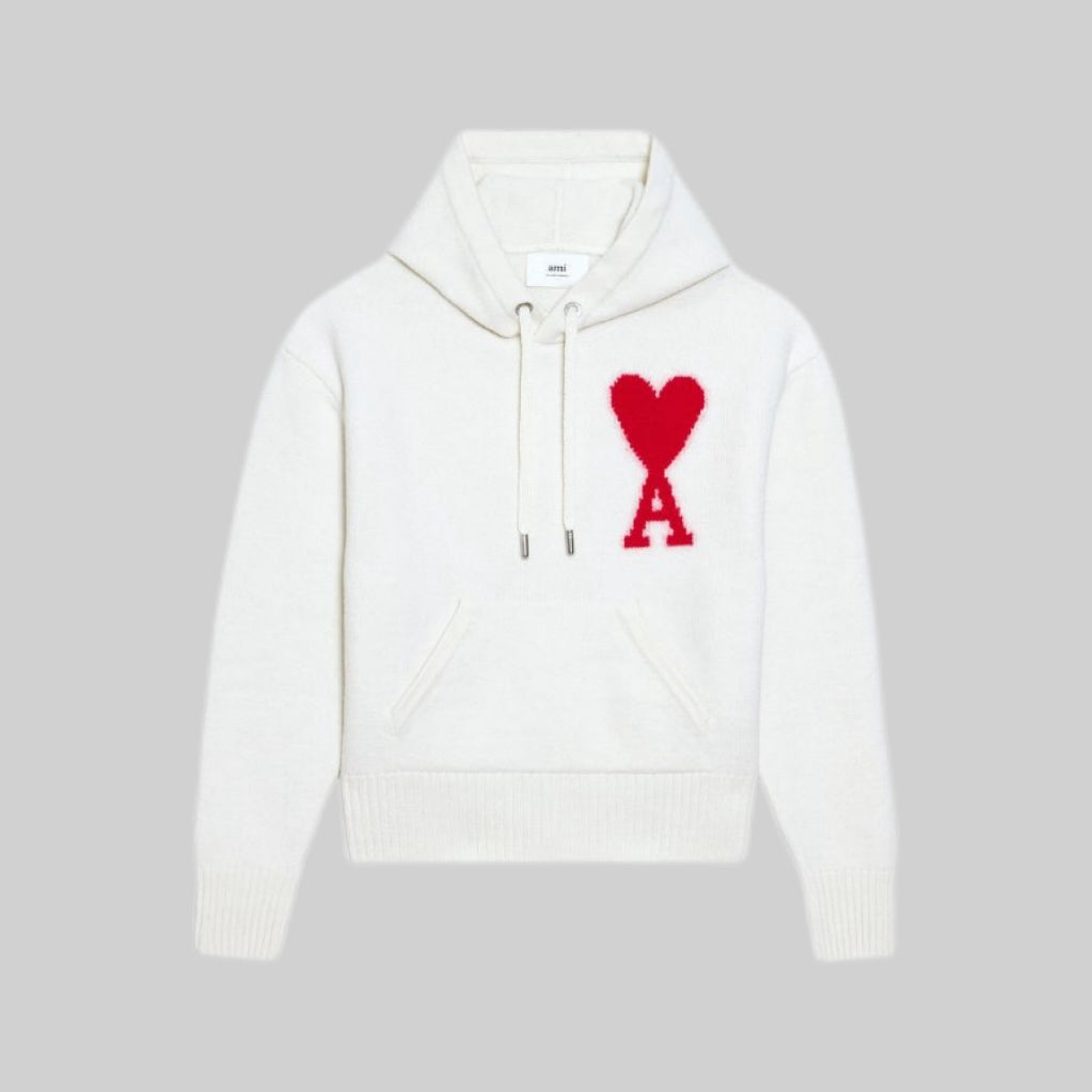 Logo-Intarsia Knit Hoodie