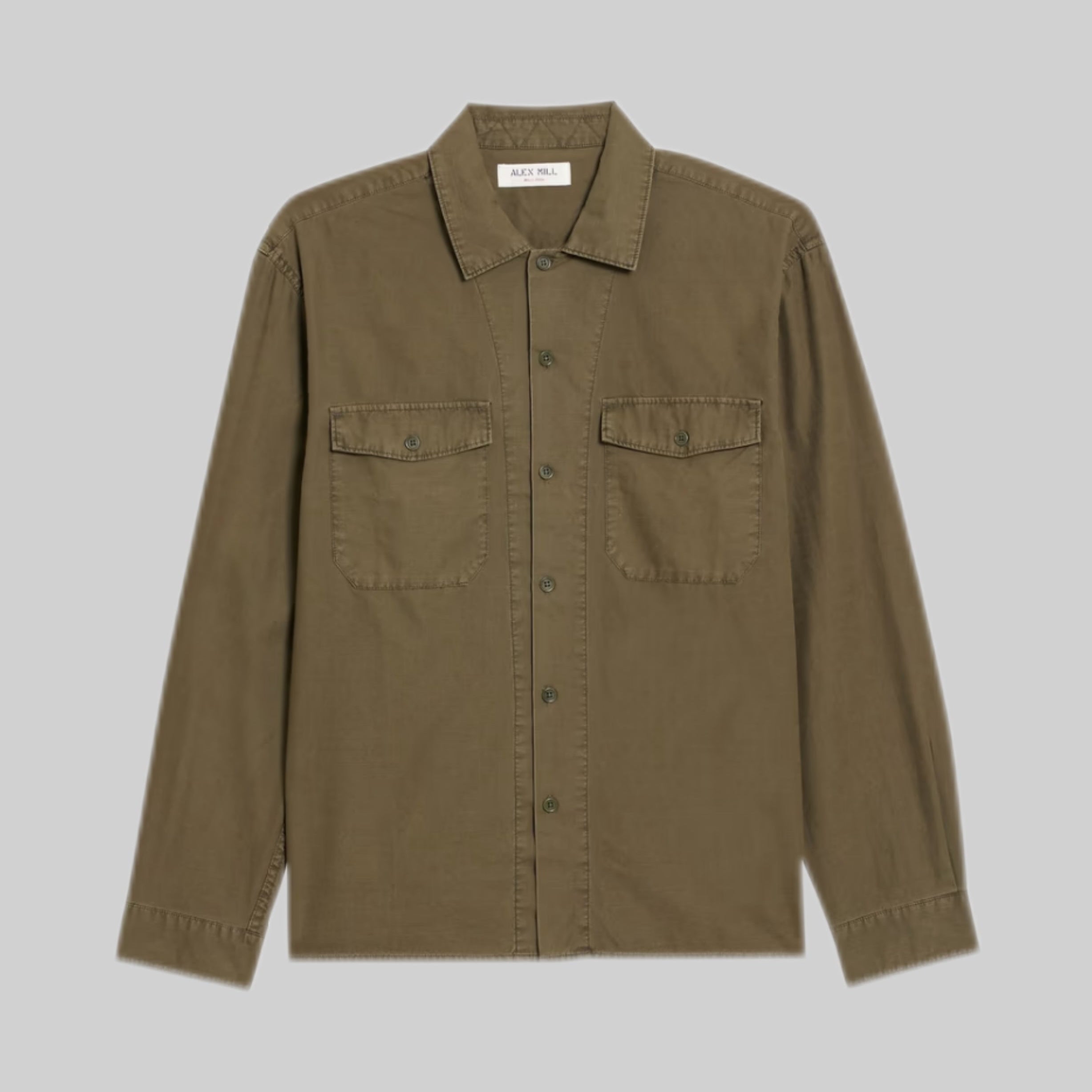 Cotton Lyocell Blend Shirt – Classic Collar & Chest Pocket Design