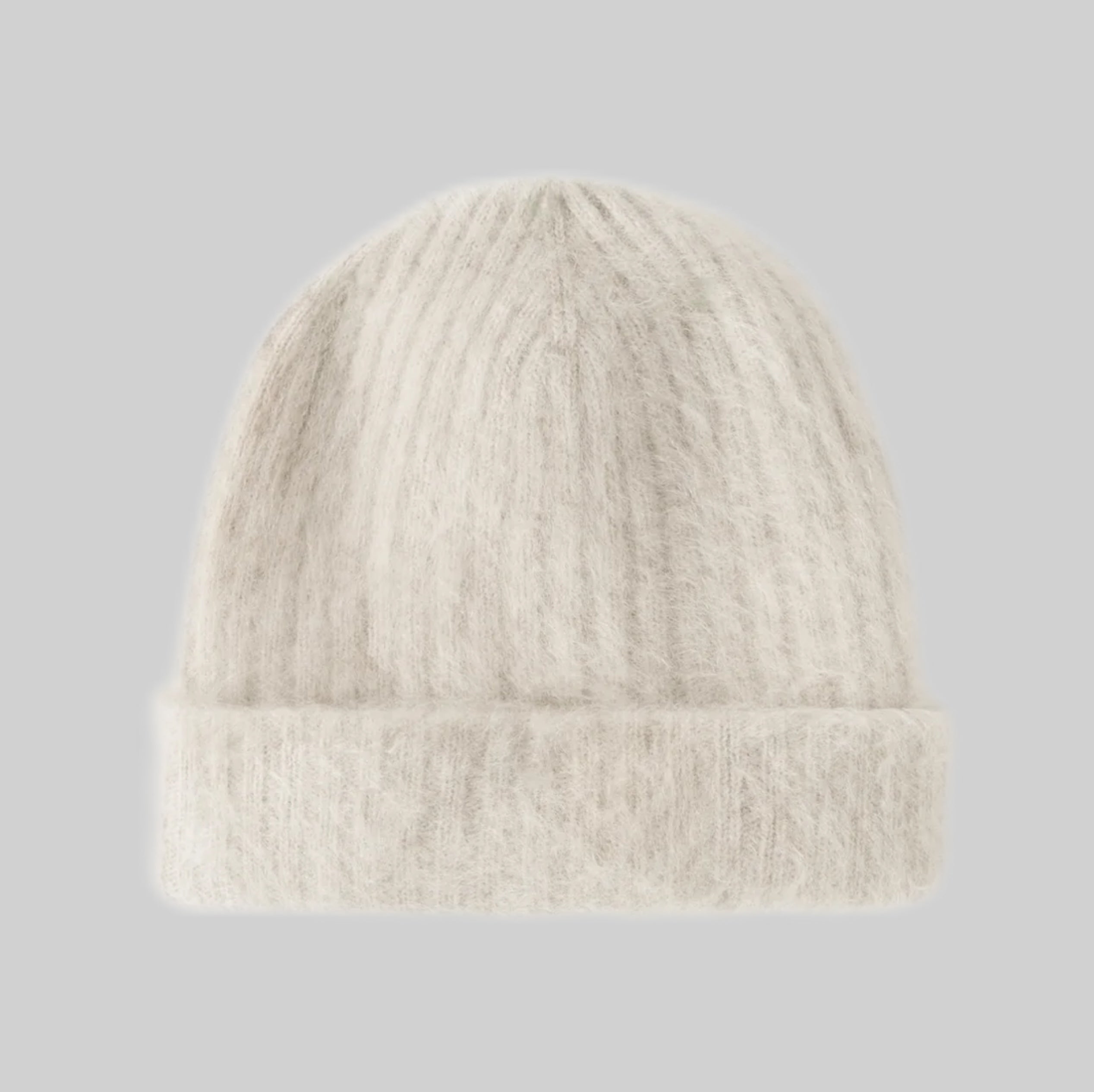 Almada Label Roe Brushed Cashmere Beanie in Taupe