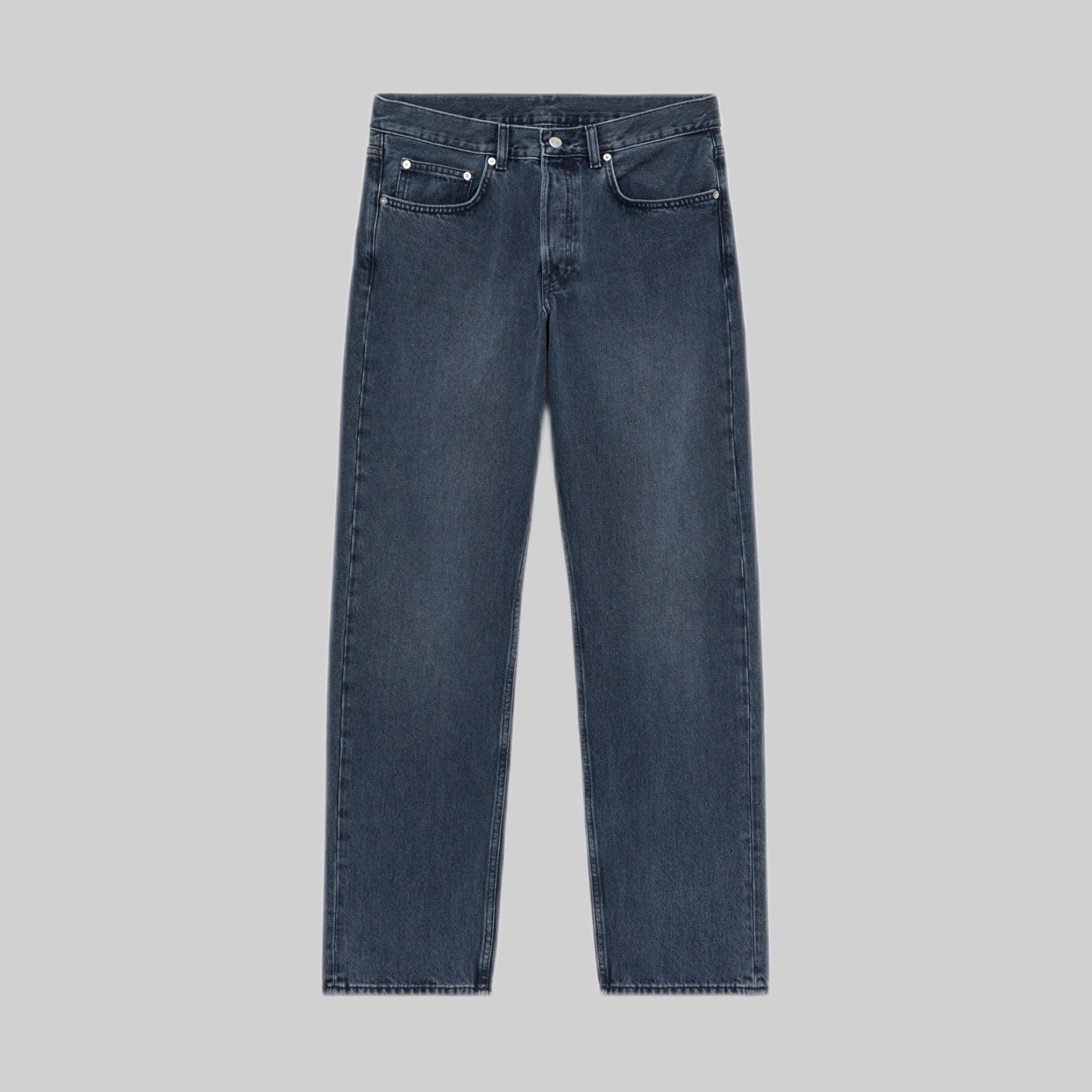 OCEAN LOOSE STRAIGHT JEANS - RELAXED MID-RISE DENIM