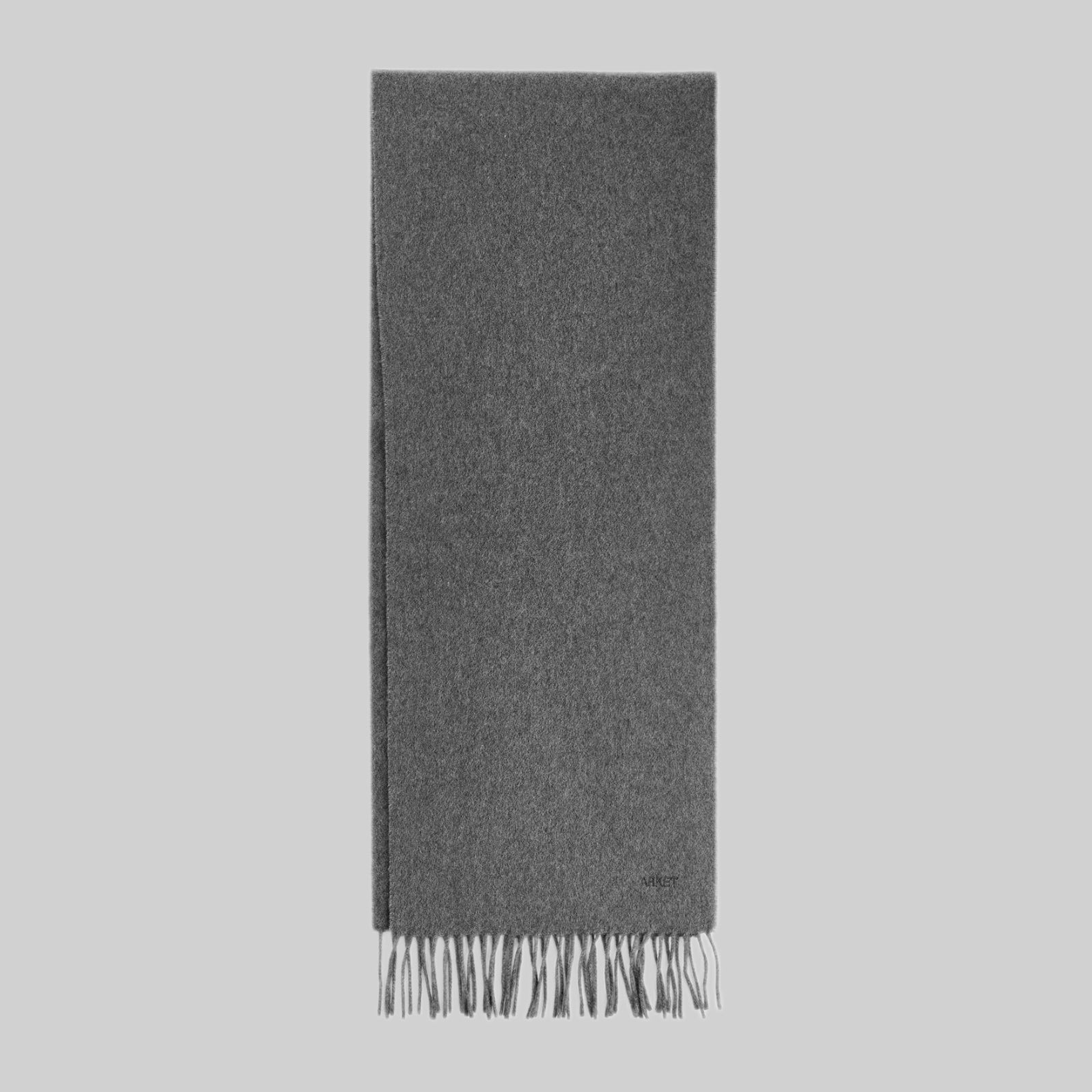 Cashmere-Wool Scarf - Grey Melange