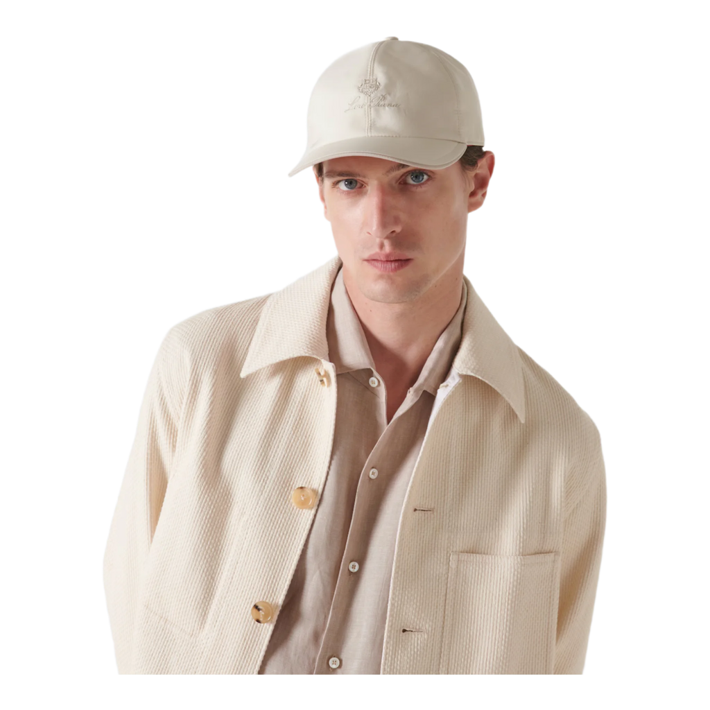Cashmere Baseball Cap White