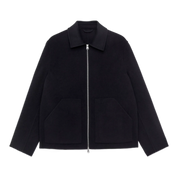 Double-Face Wool Blend Jacket Dark Blue