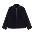 Double-Face Wool Blend Jacket Dark Blue