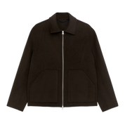 Double-Face Wool Blend Jacket Brown