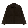 Double-Face Wool Blend Jacket Brown