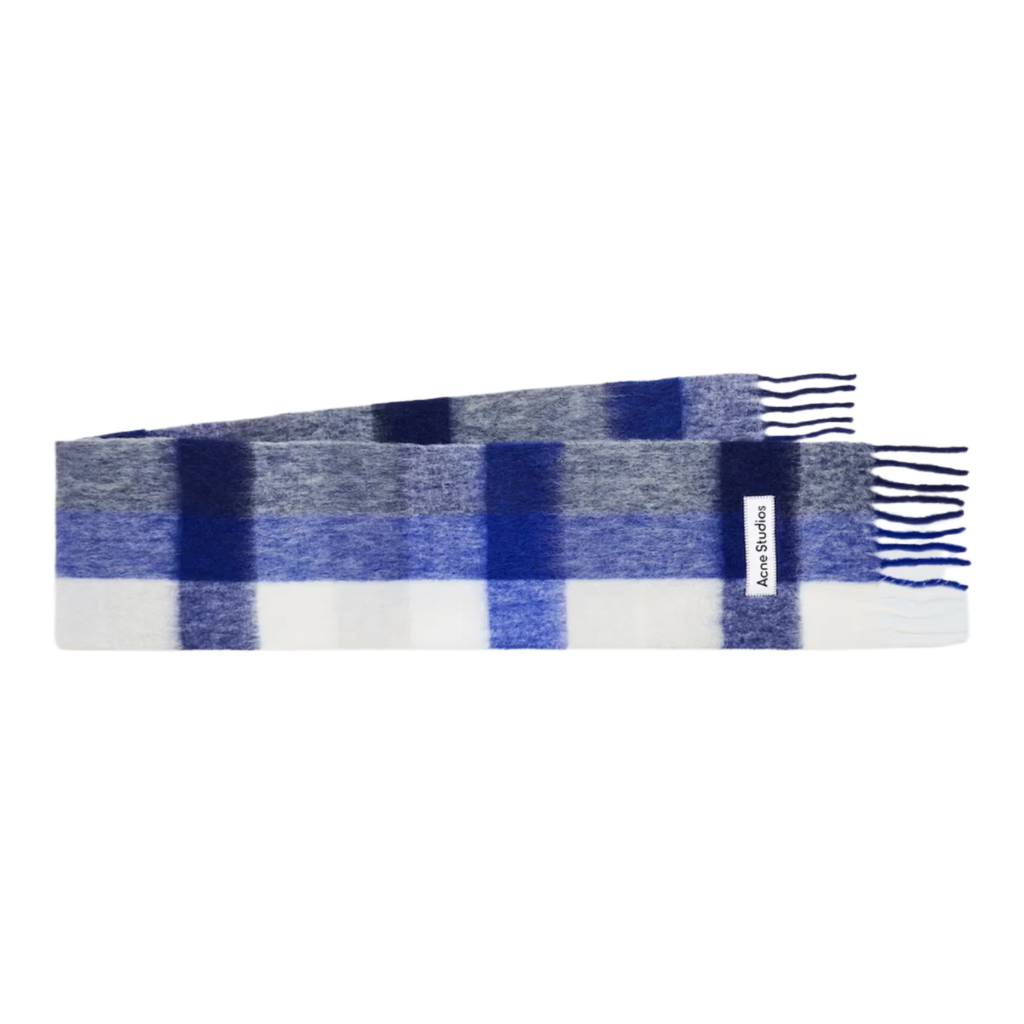 Acne Studios Checked wool-blend scarf
