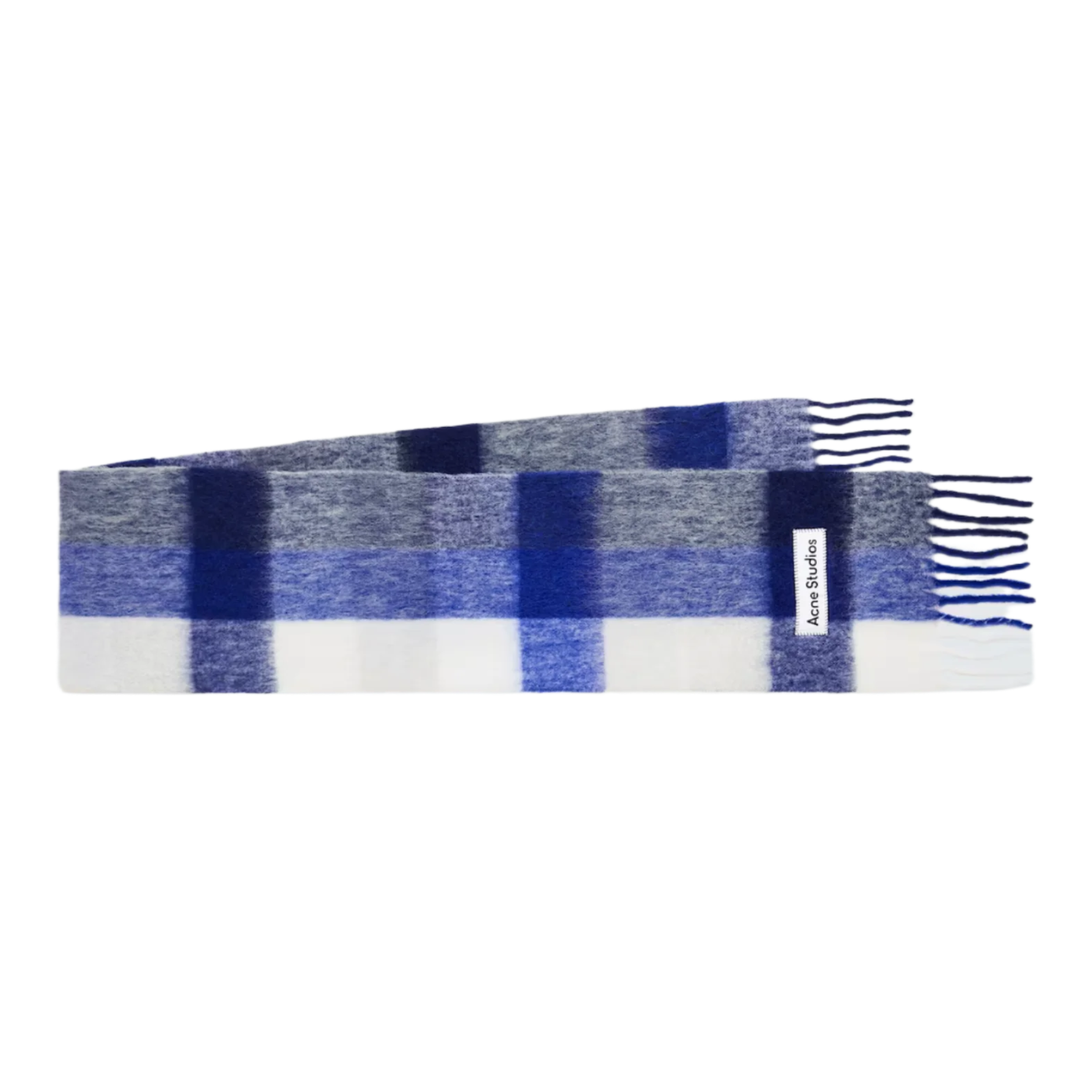 Acne Studios Checked wool-blend scarf