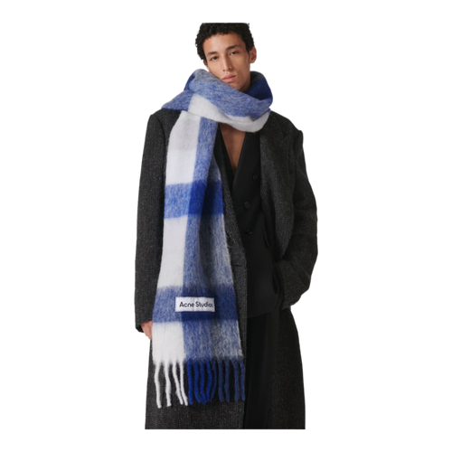 Acne Studios Checked wool-blend scarf