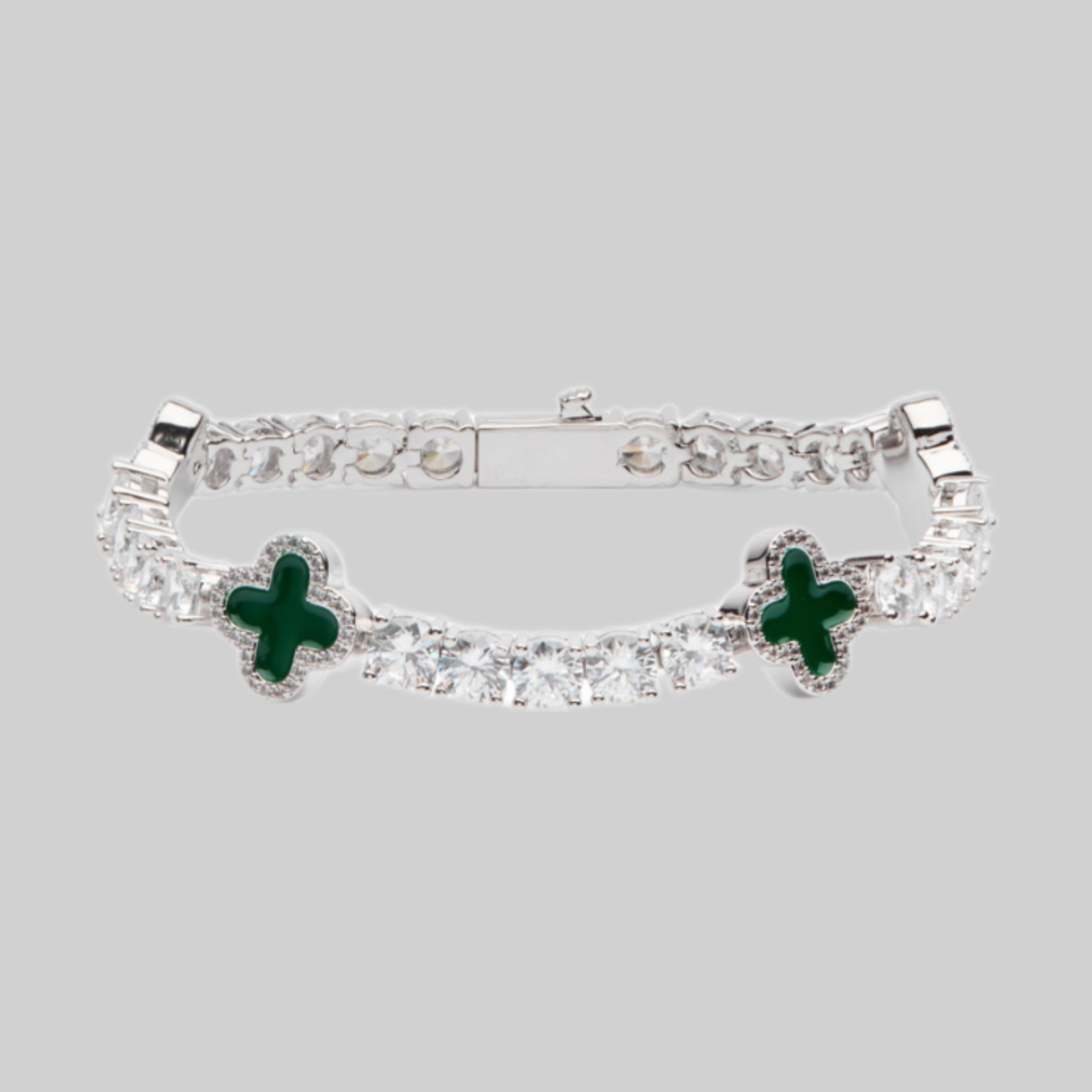 Crystal-Embellished Tennis Chain Bracelet