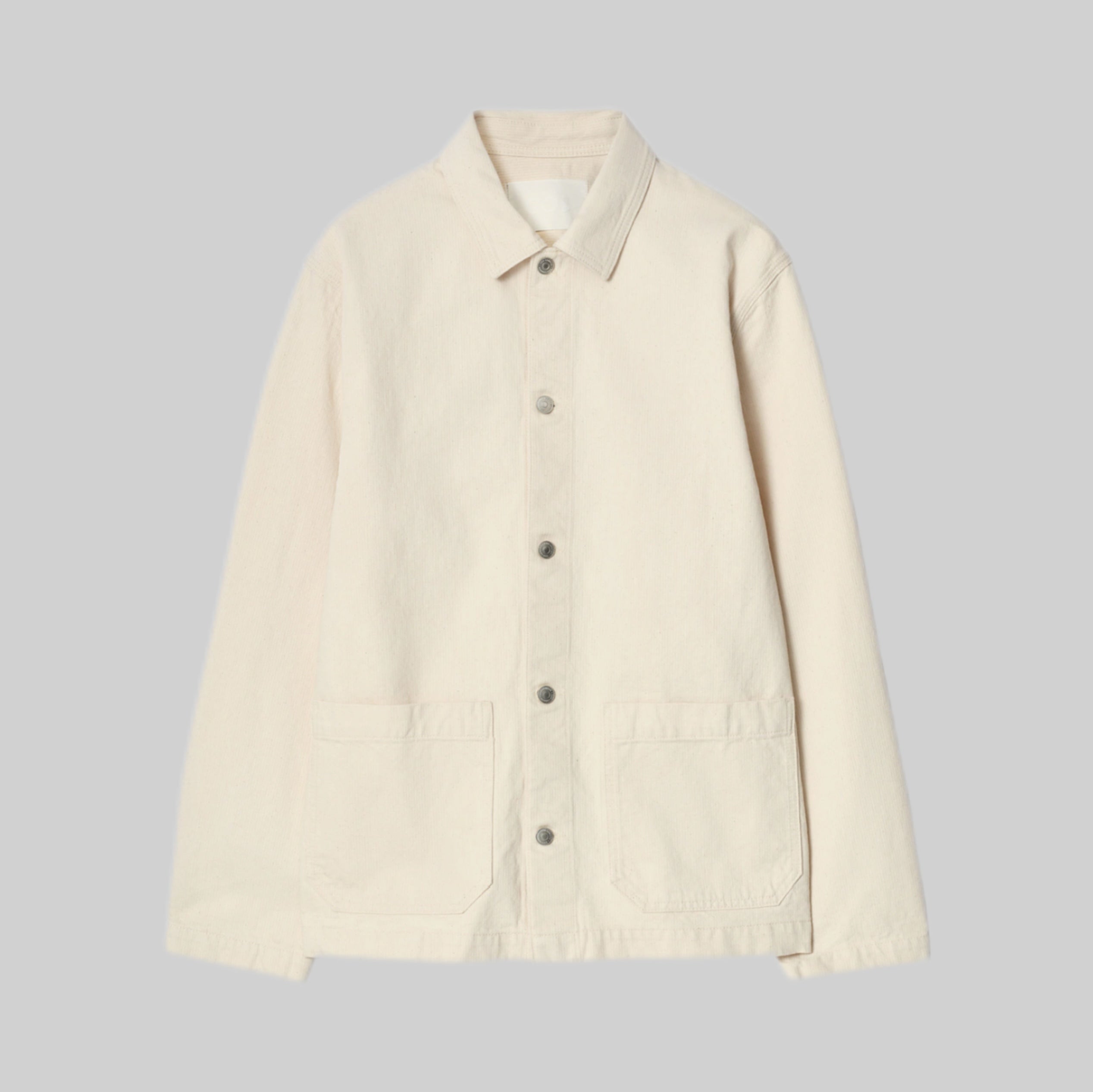 Relaxed Denim Utility Overshirt – Organic Cotton Workwear Style