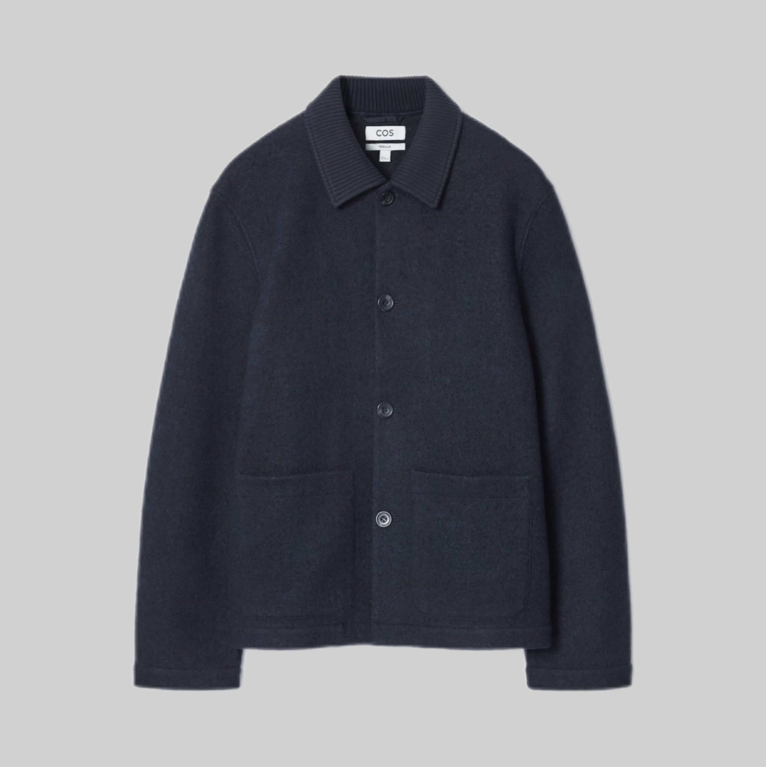 BOILED-WOOL CHORE JACKET - REFINED WORKWEAR STYLE