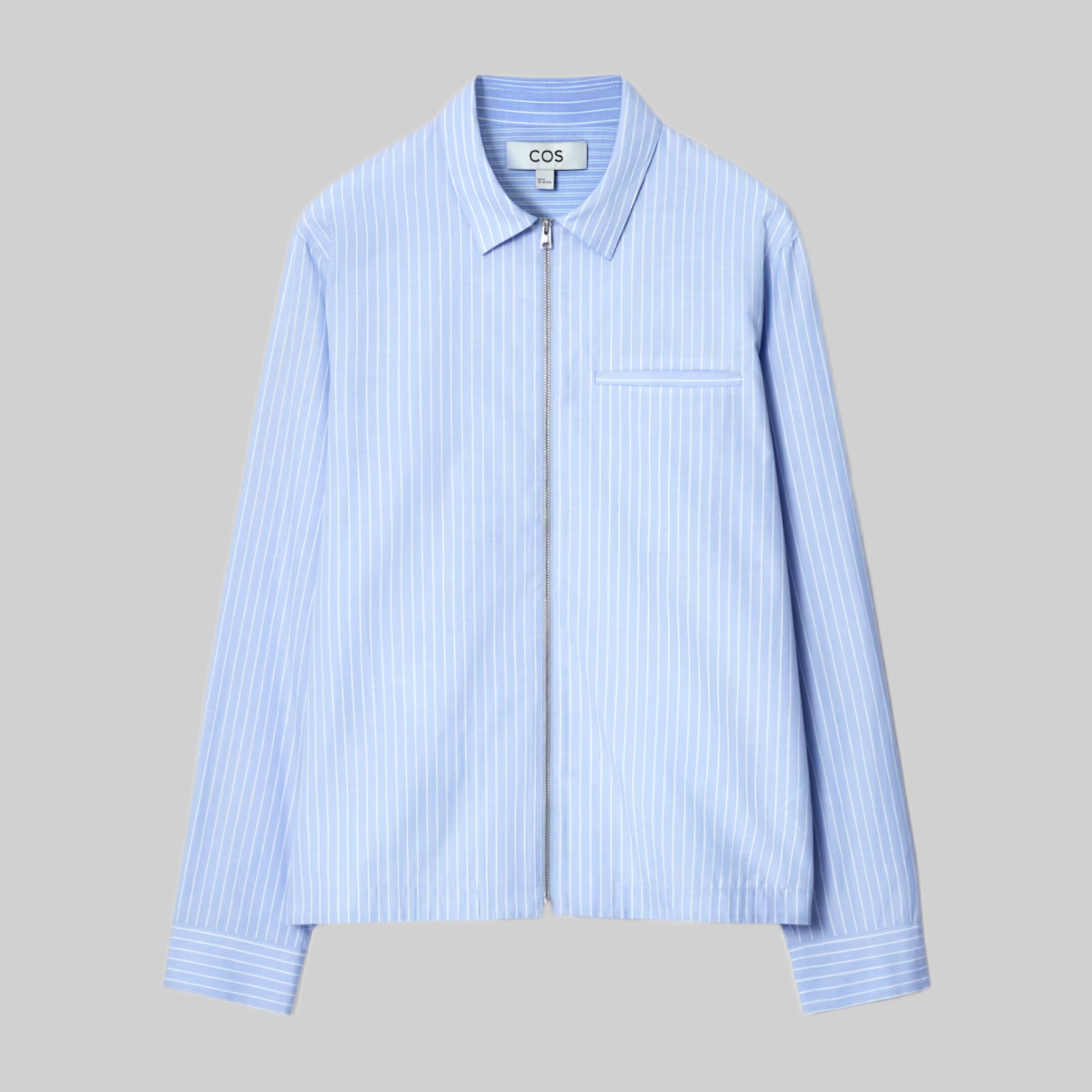 Regular Zipped Twill Shirt