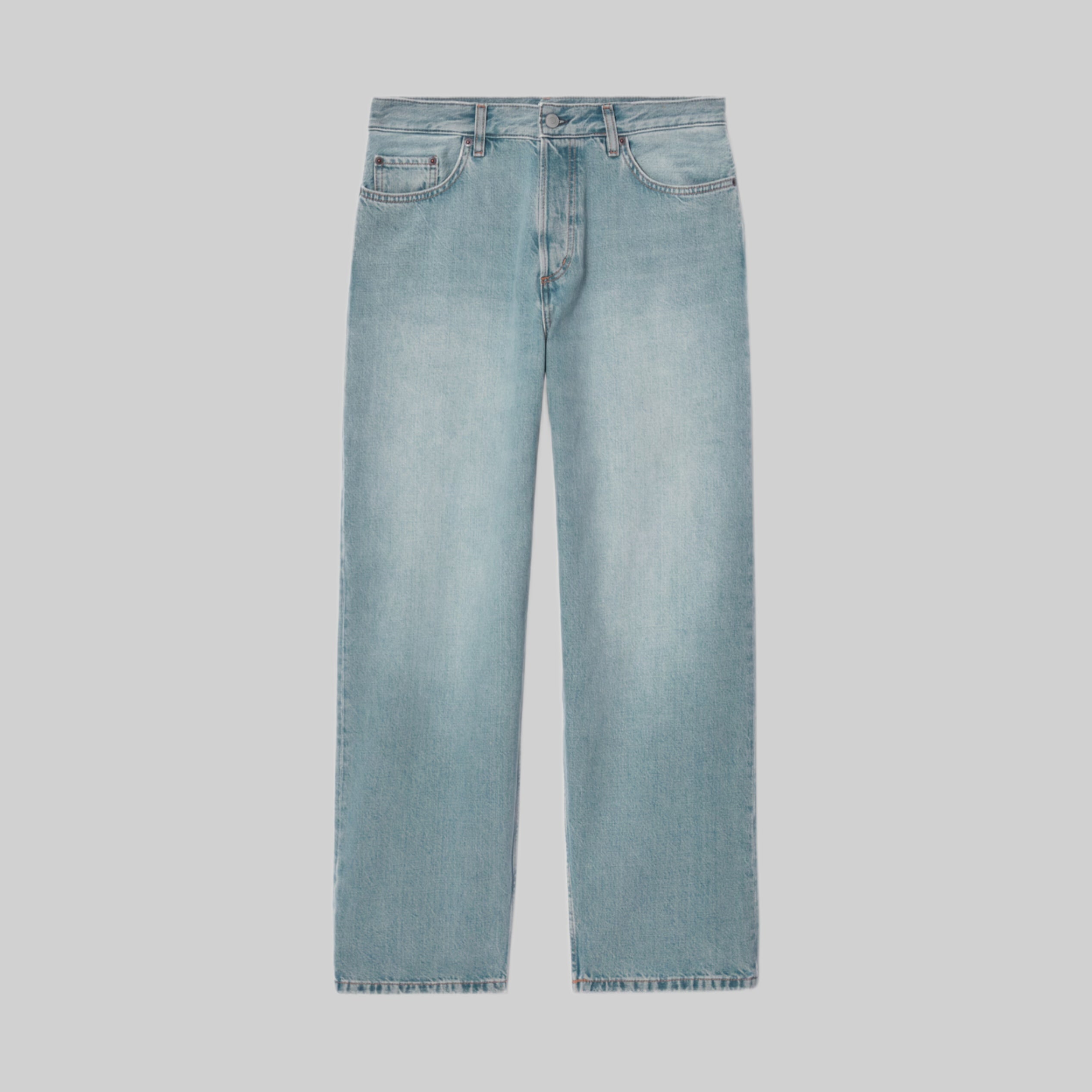 Rider Wide-Leg Jeans - Dusty Blue