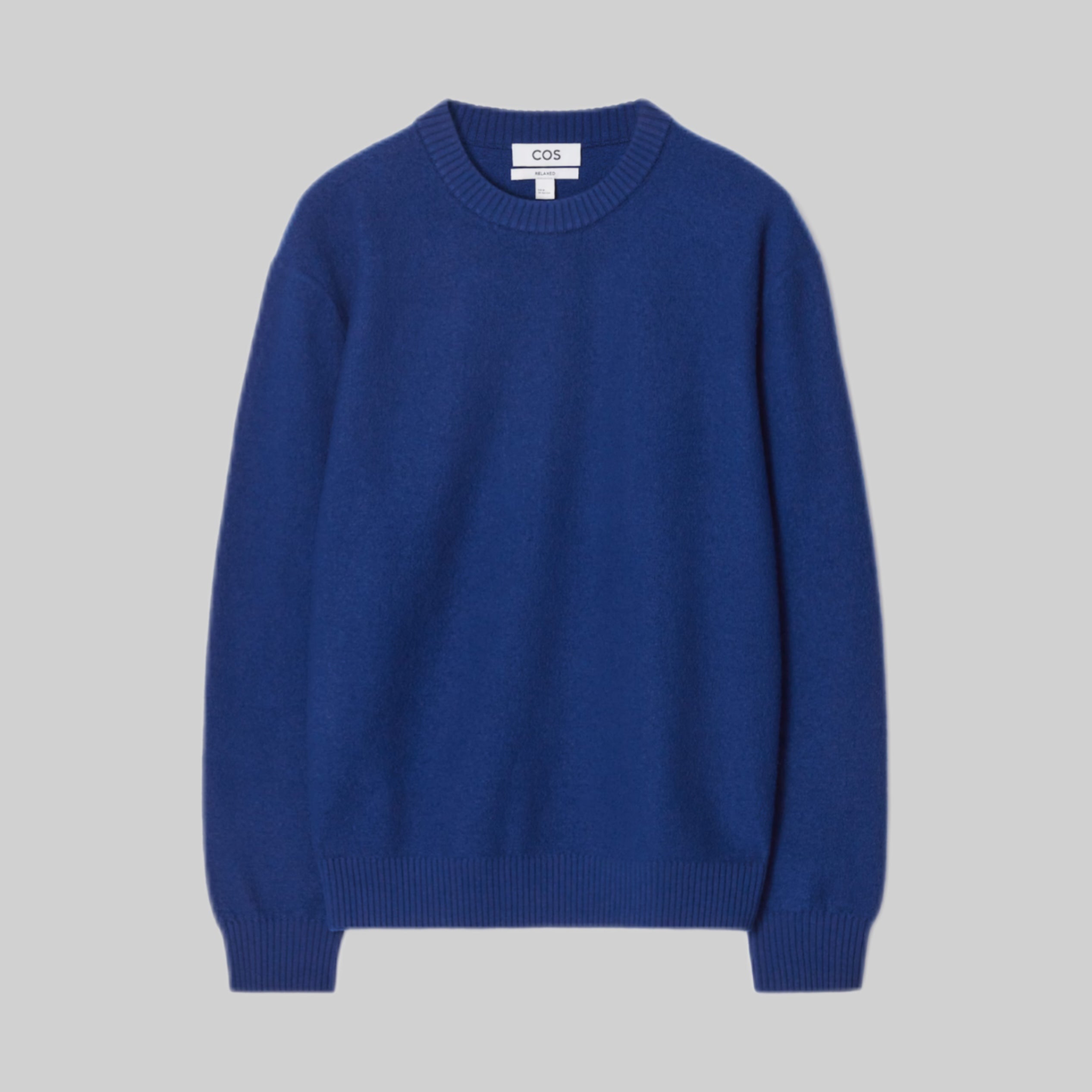 Boiled-Wool Crew-Neck Jumper - Cobalt Blue