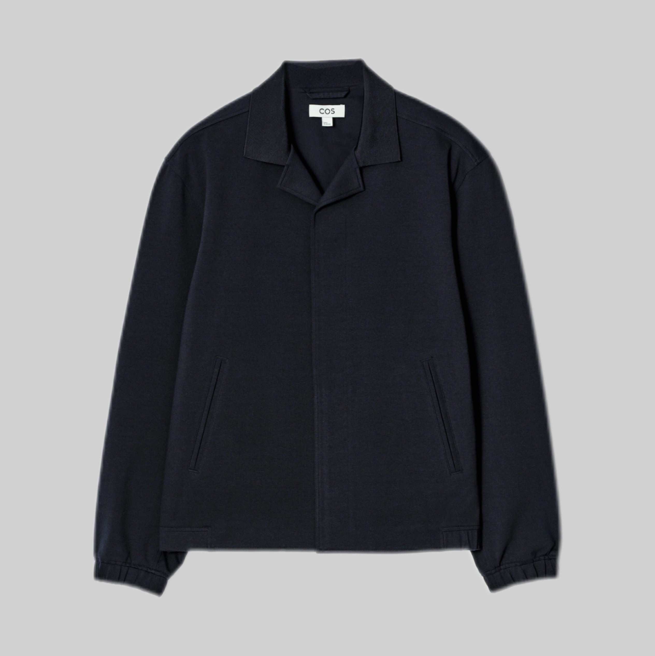 Collared Interlock Cotton-Jersey Jacket