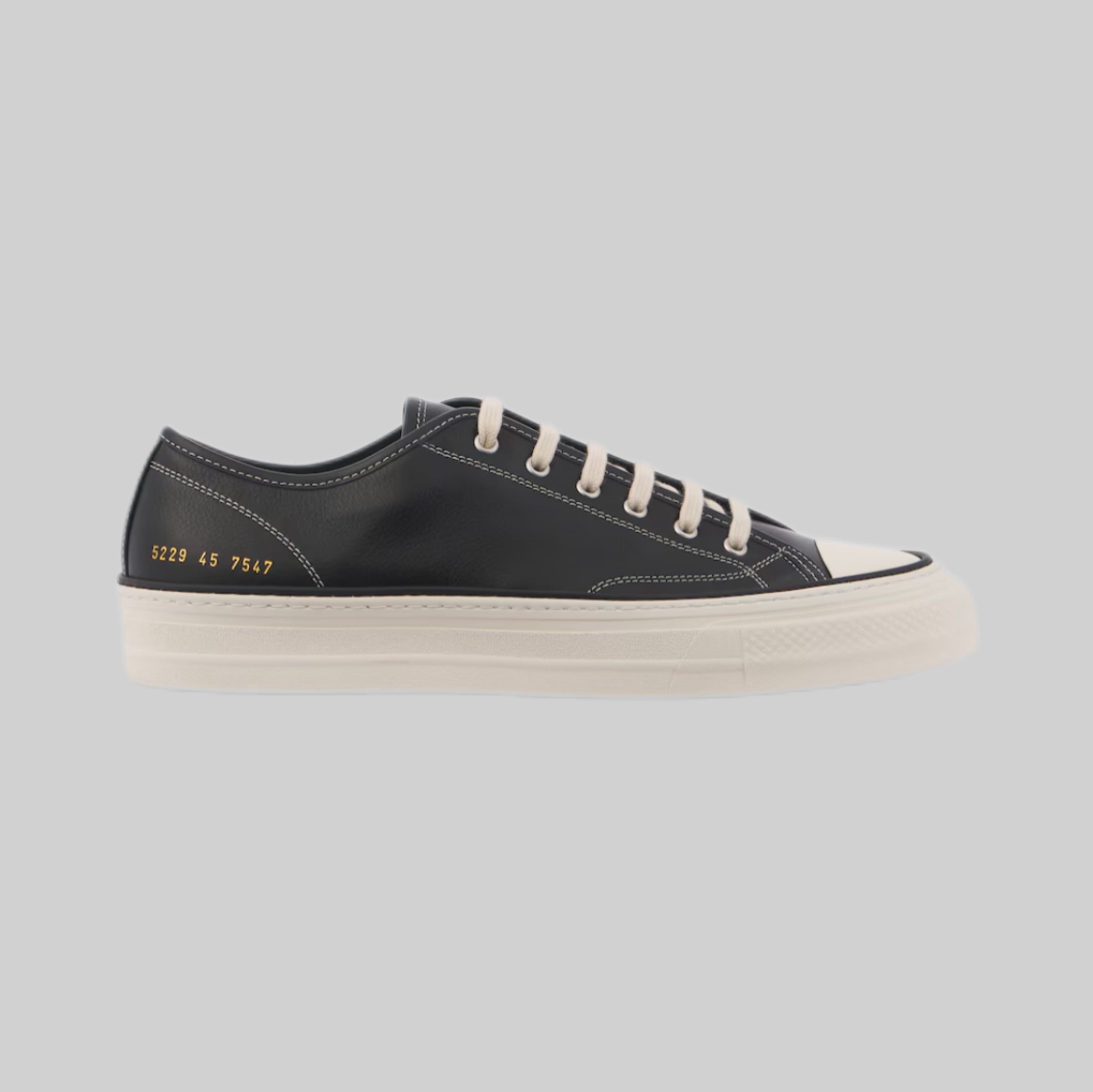 Common Projects Tournament Leather Sneakers - Black