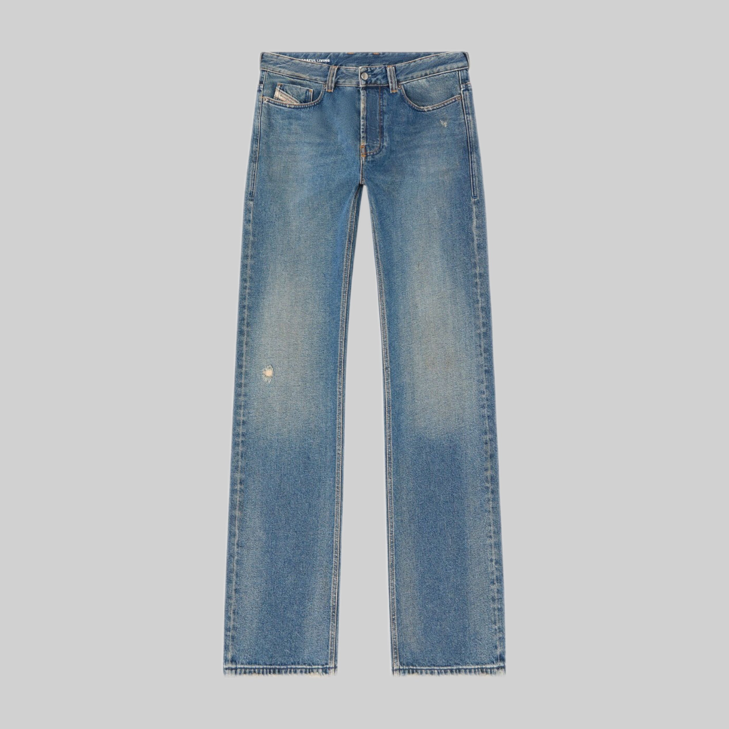 Relaxed Fit Blue Denim Jeans