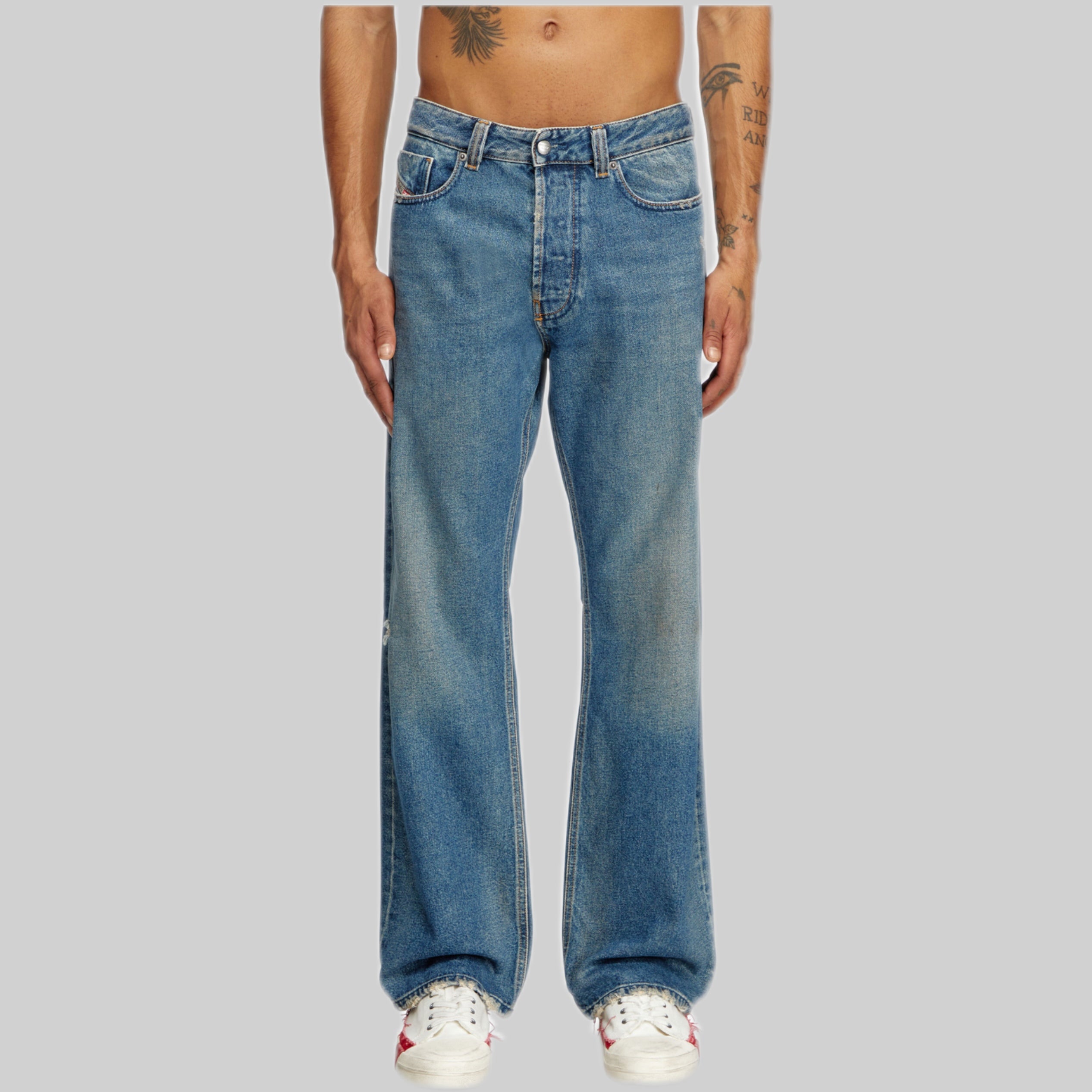 Relaxed Fit Blue Denim Jeans