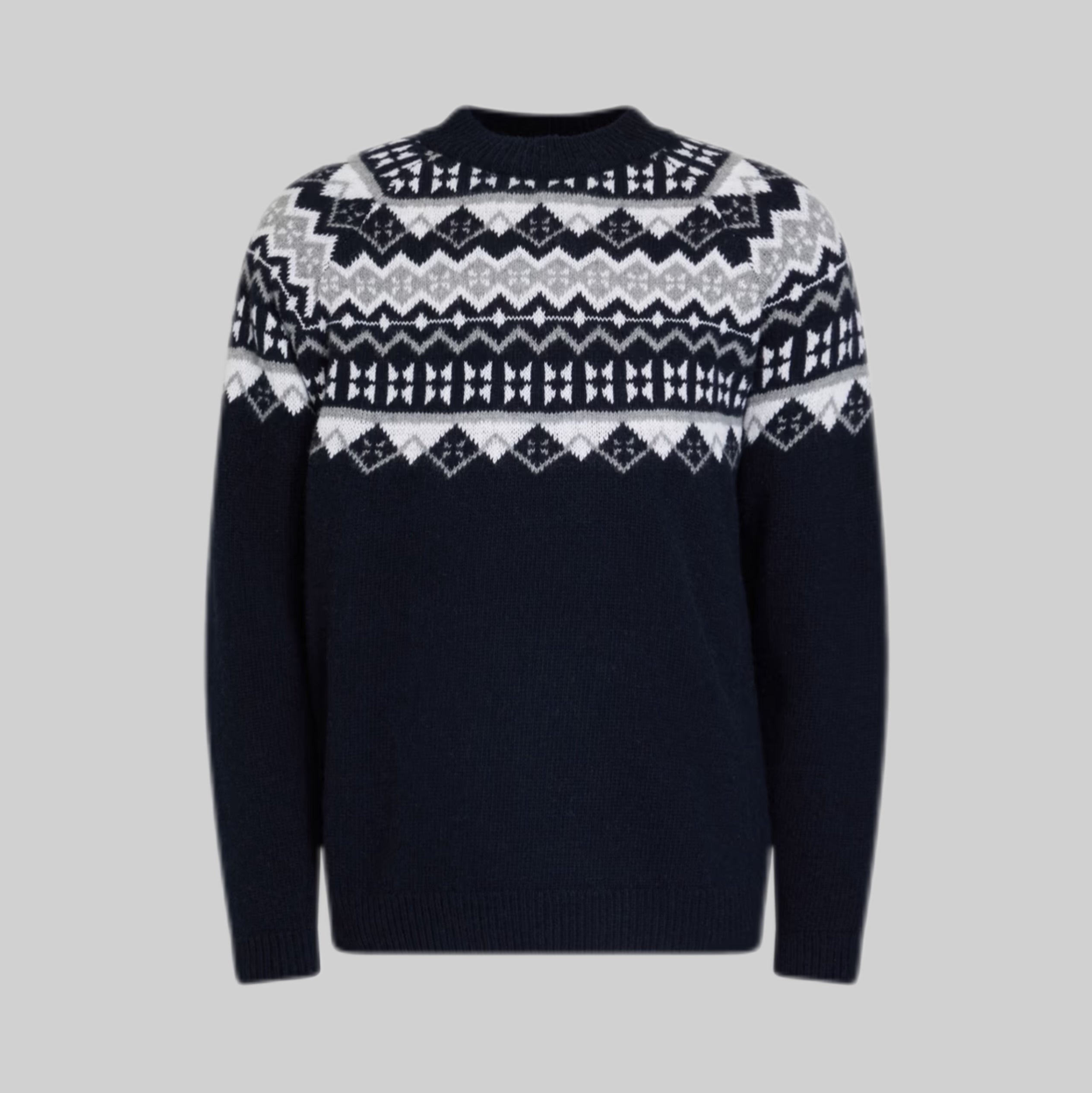 Glenn Fair Isle Wool and Cashmere-Blend Sweater