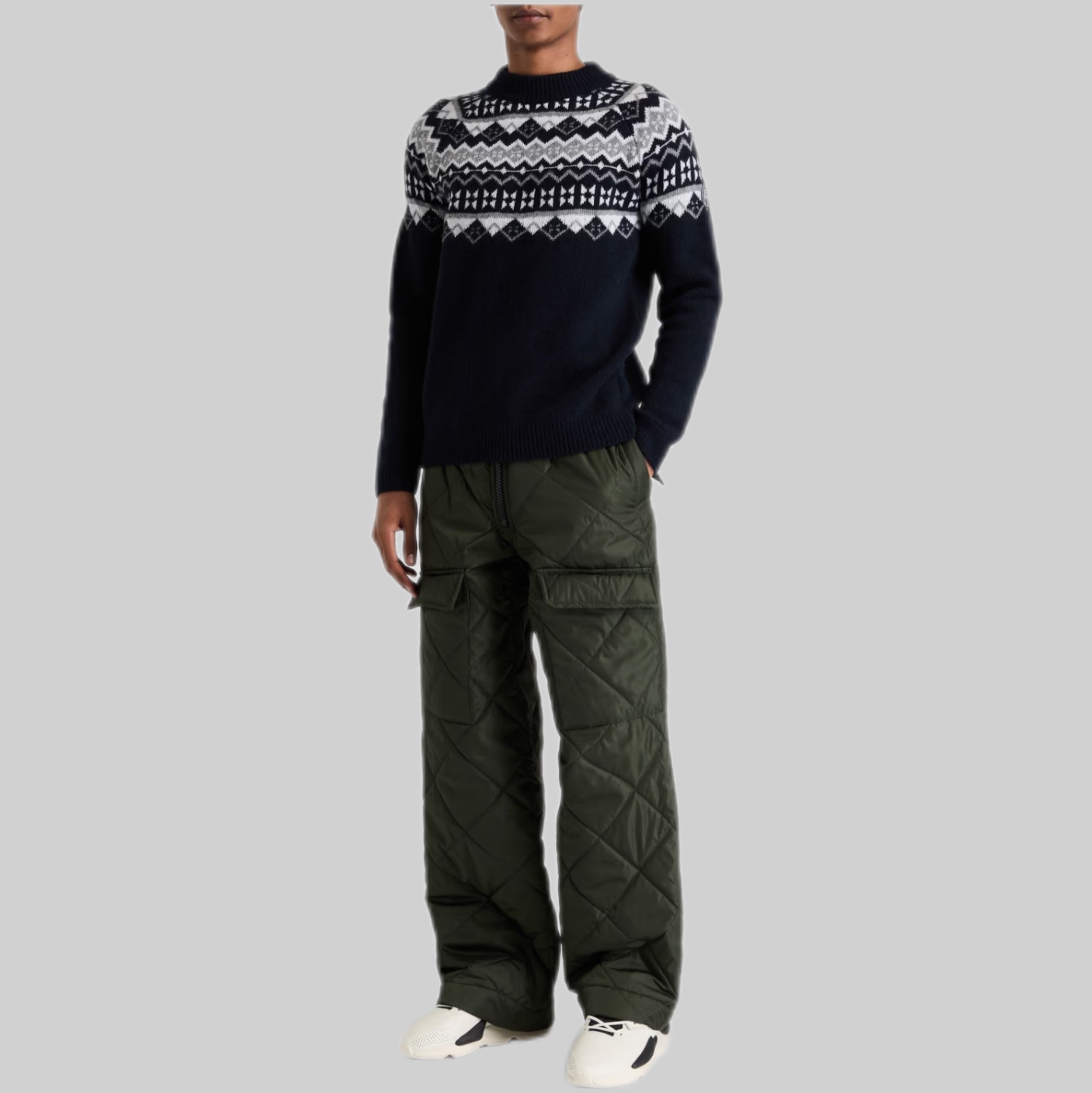 Glenn Fair Isle Wool and Cashmere-Blend Sweater