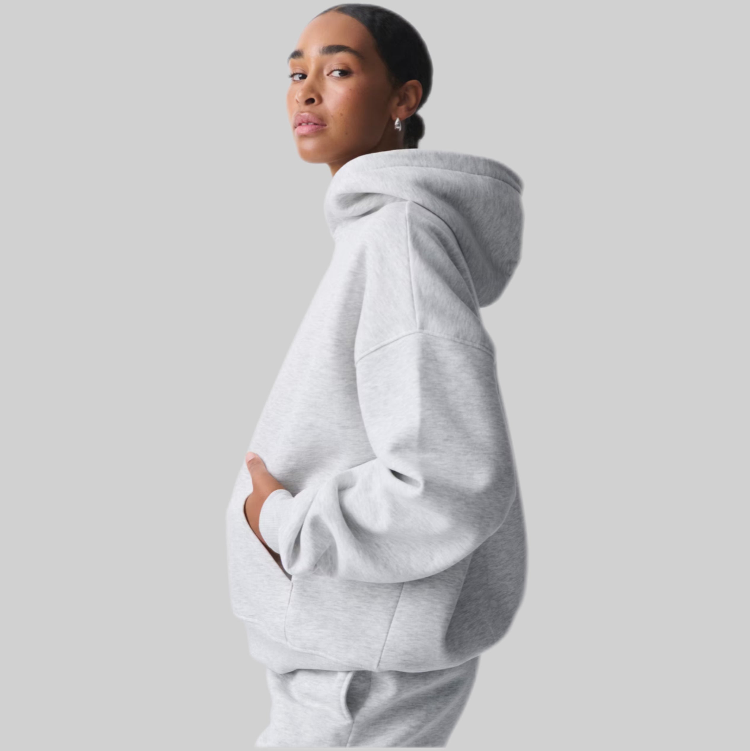 Basic Original Hoodie - Lt Gray Mélange