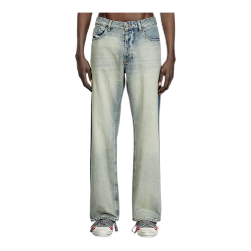 1980 D-EePer Relaxed Jeans – Contrast Blue Fix Denim with Dirt Finish