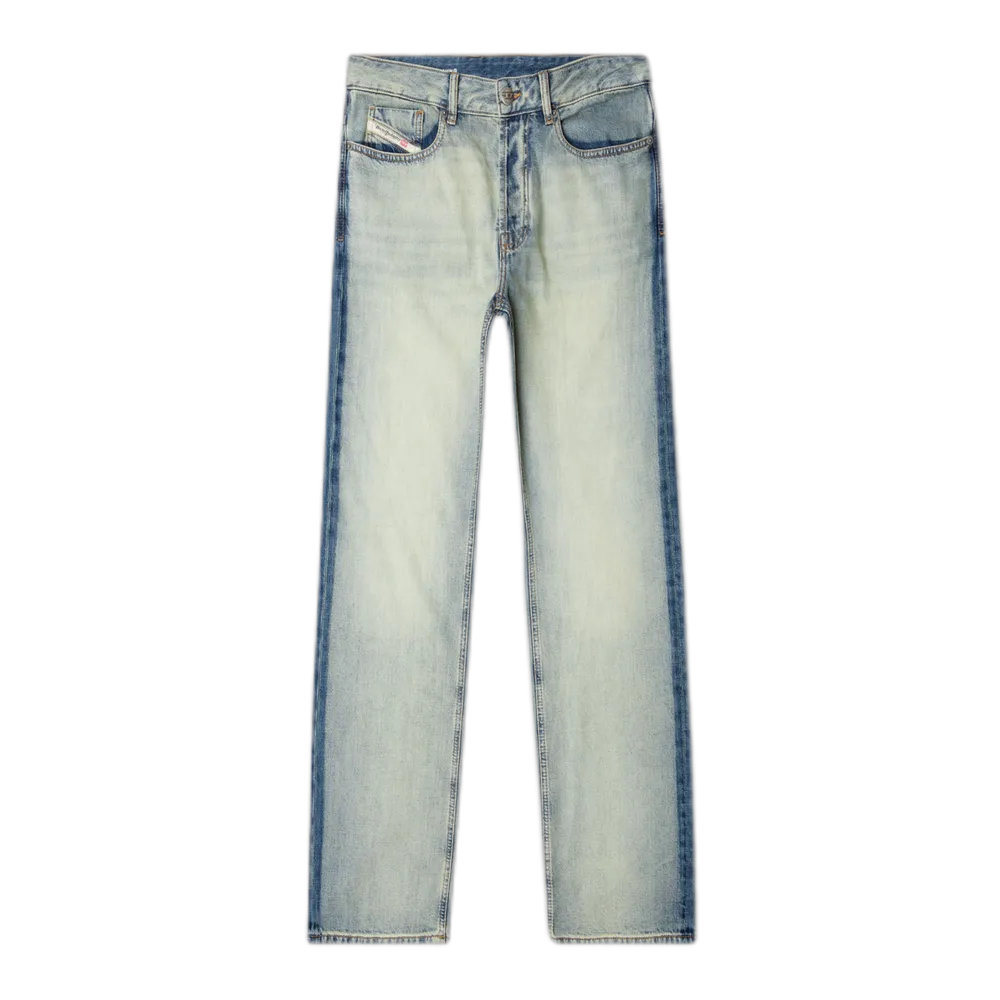 1980 D-EePer Relaxed Jeans – Contrast Blue Fix Denim with Dirt Finish
