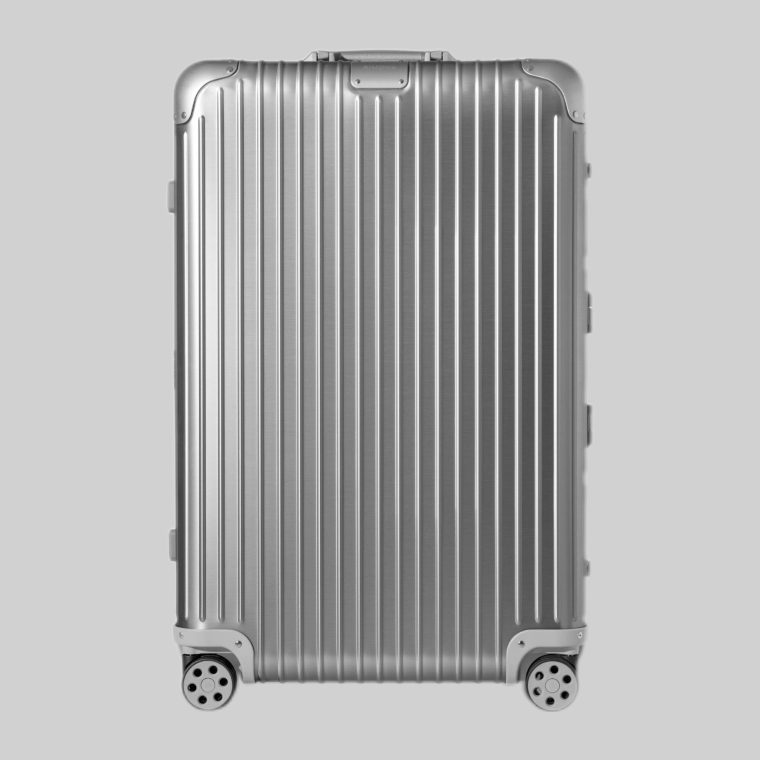 RIMOWA suitcase, silver, frontside