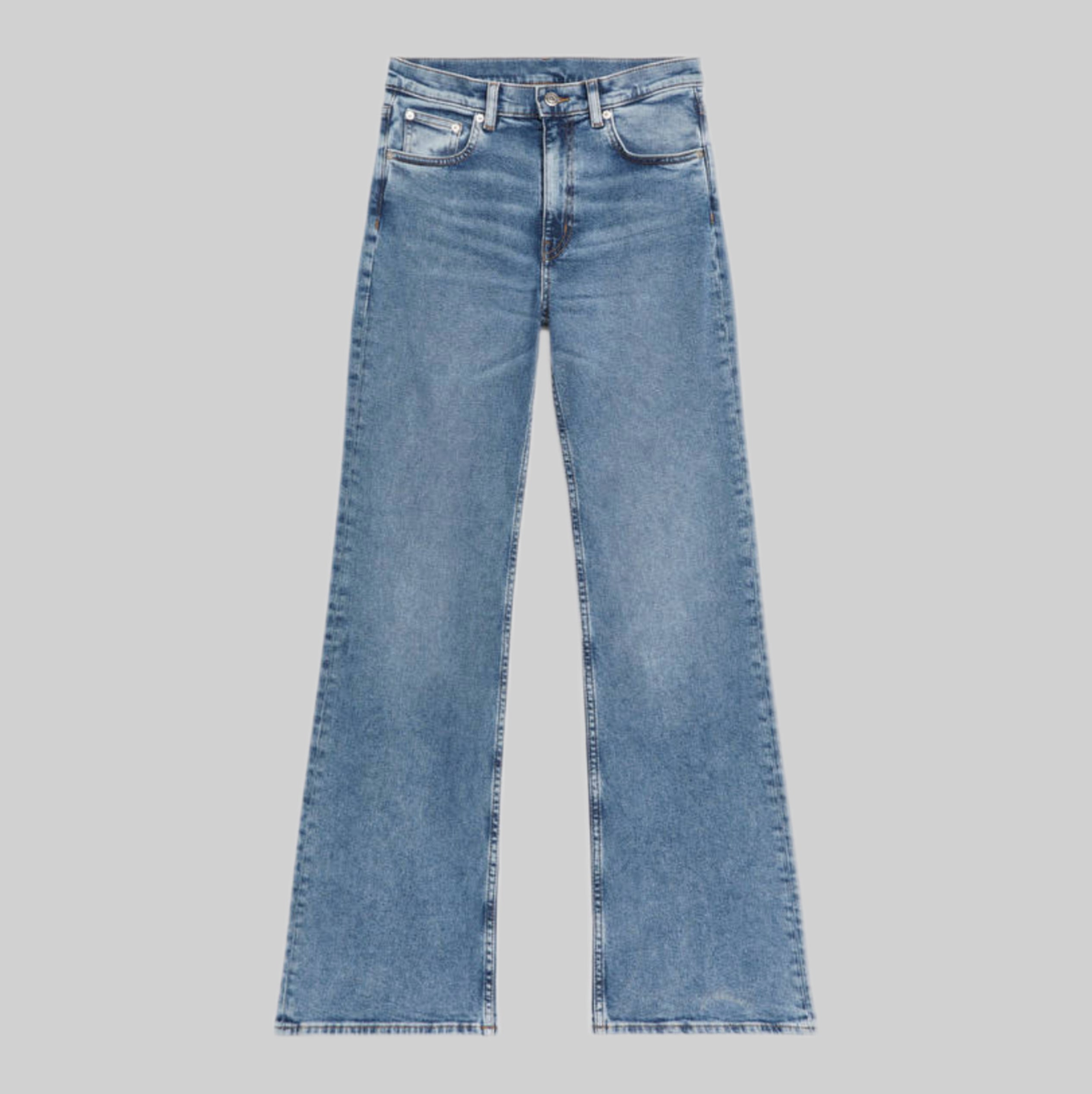 Arket jeans for women, blue, frontside