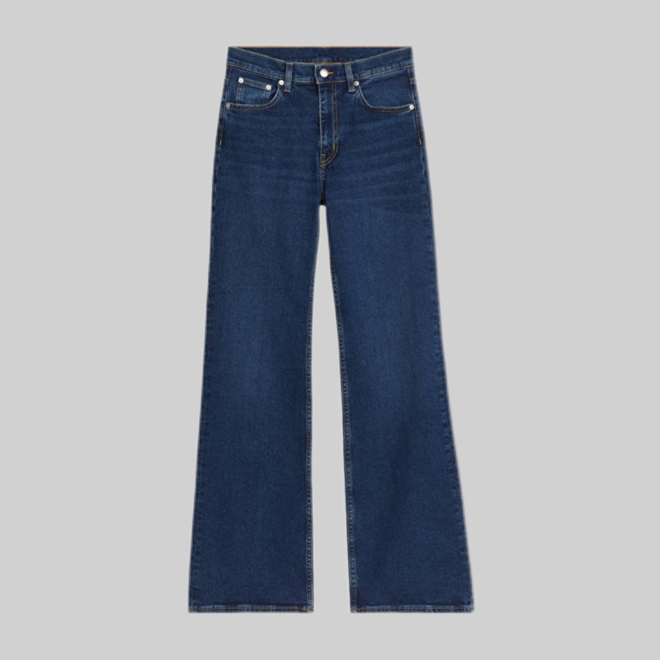 Arket jeans for women in dark blue, frontside