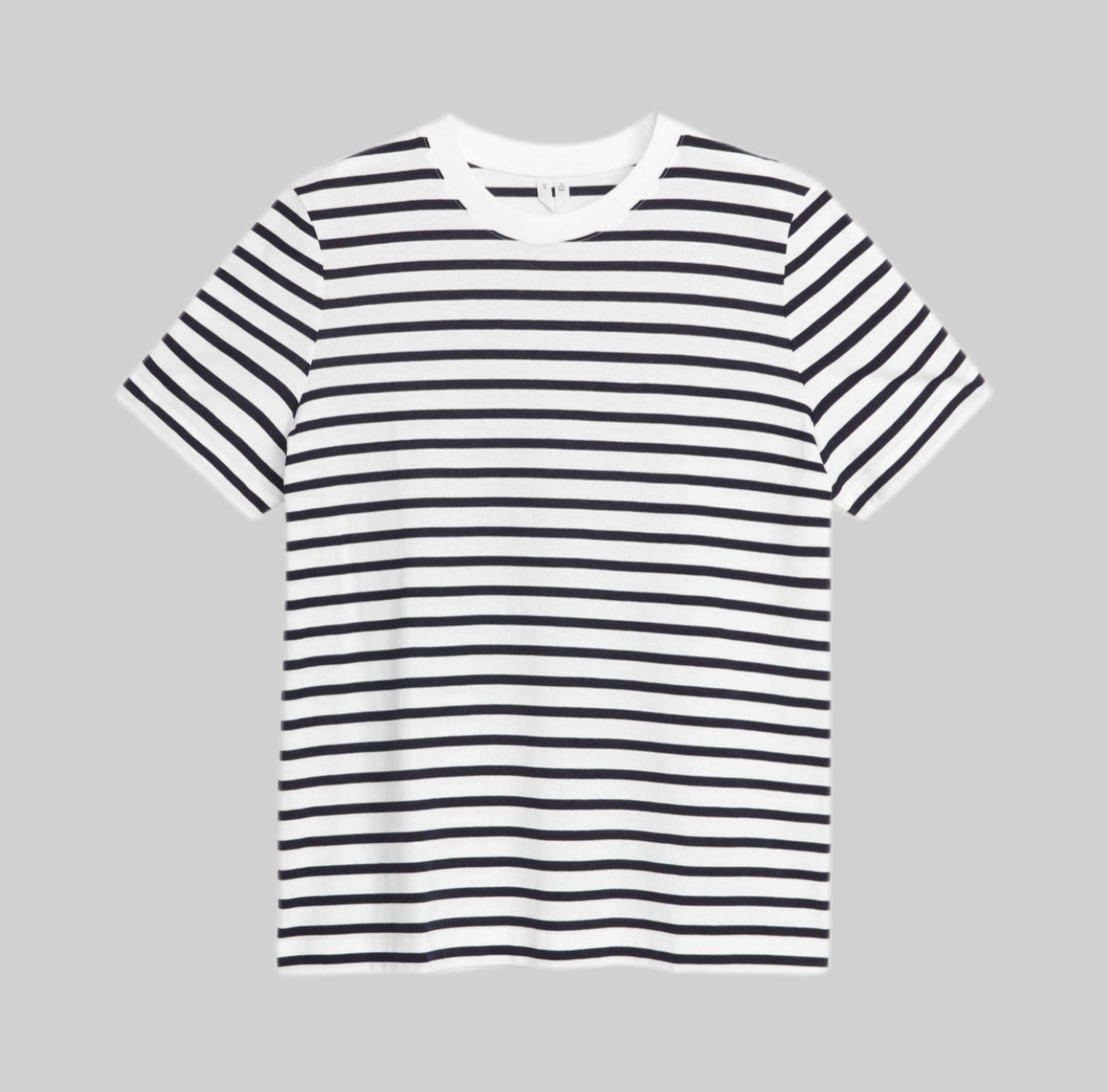 Arket Striped top for women, white and black, frontside