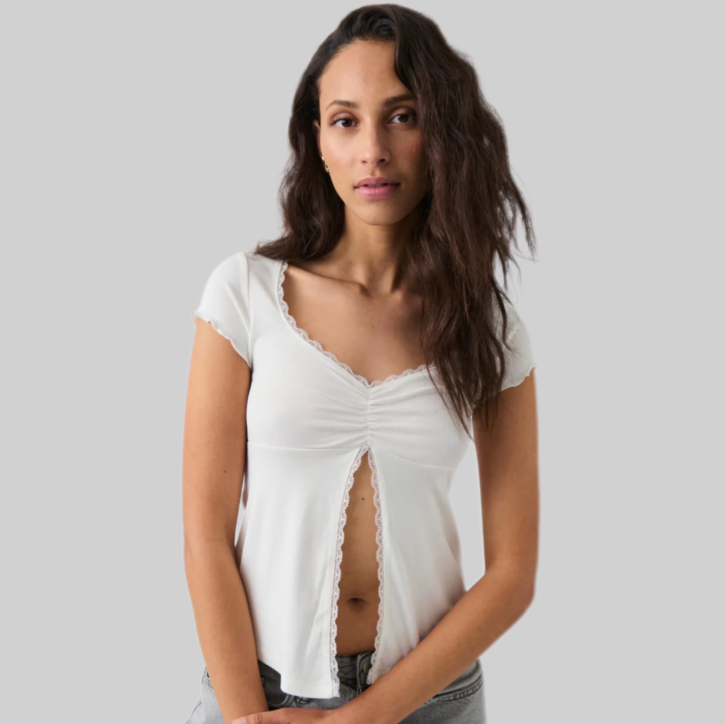 Gina Tricot top, women, white