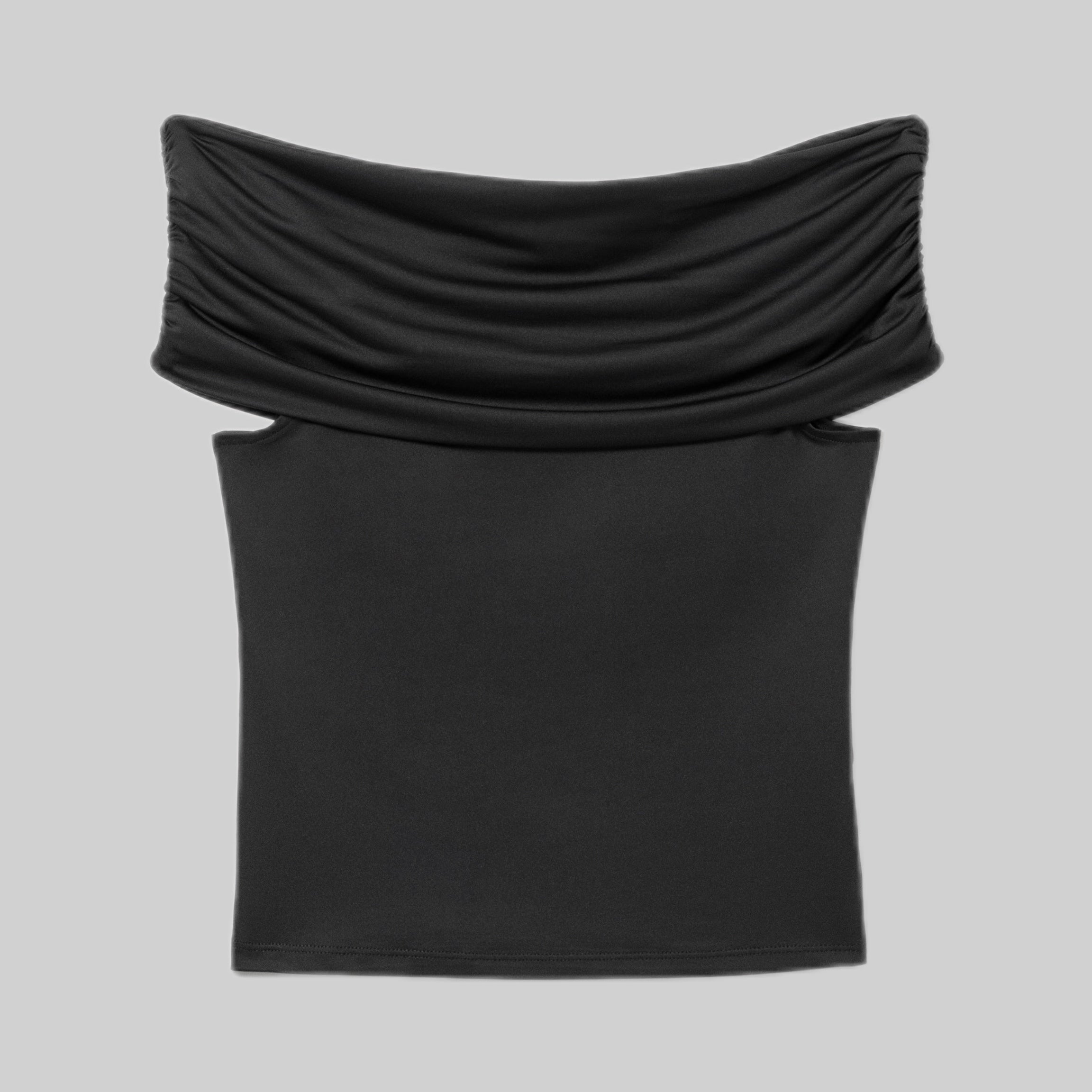 Monki top, frontside, black