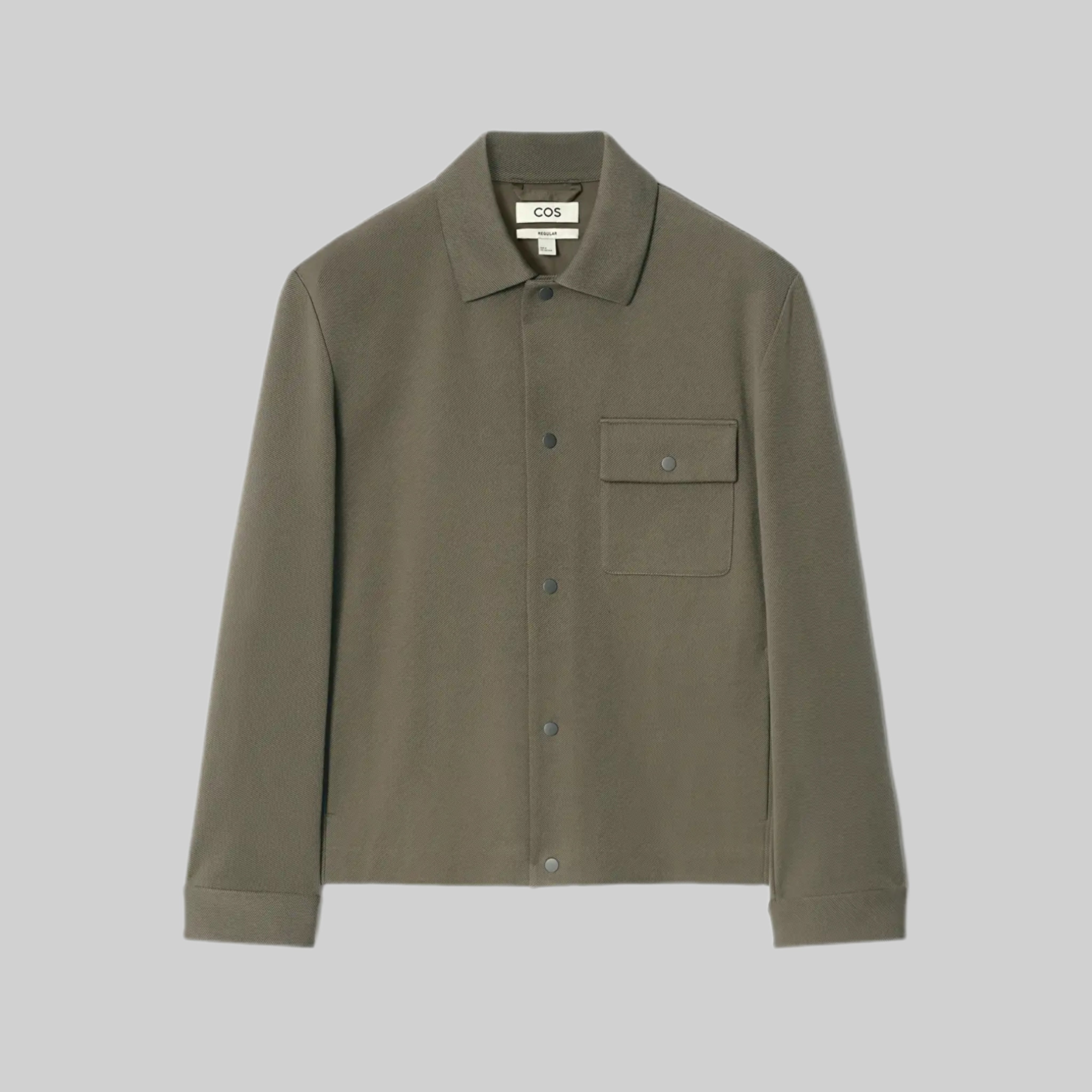 COS Jersey-Twill Shirt Jacket