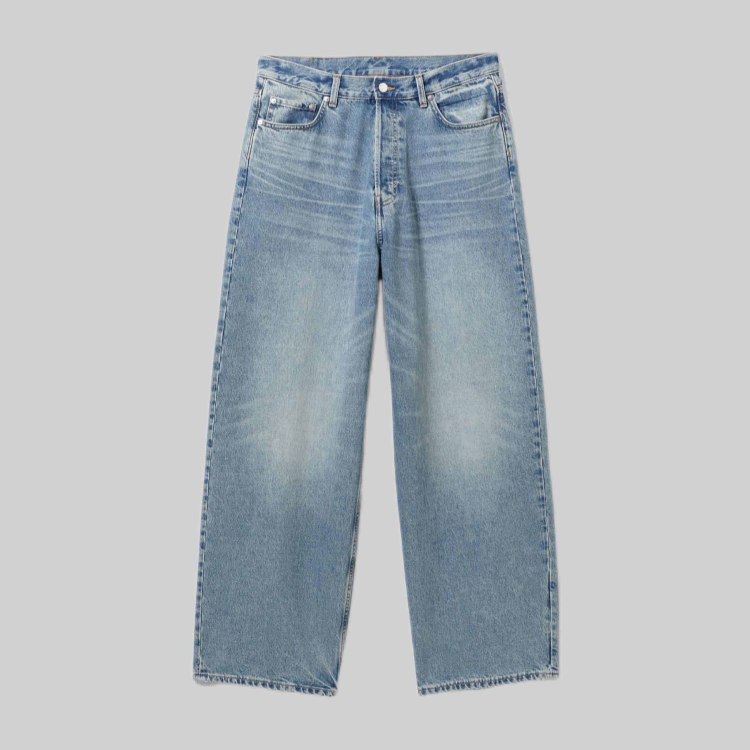 Weekday jeans, blue, frontside, women