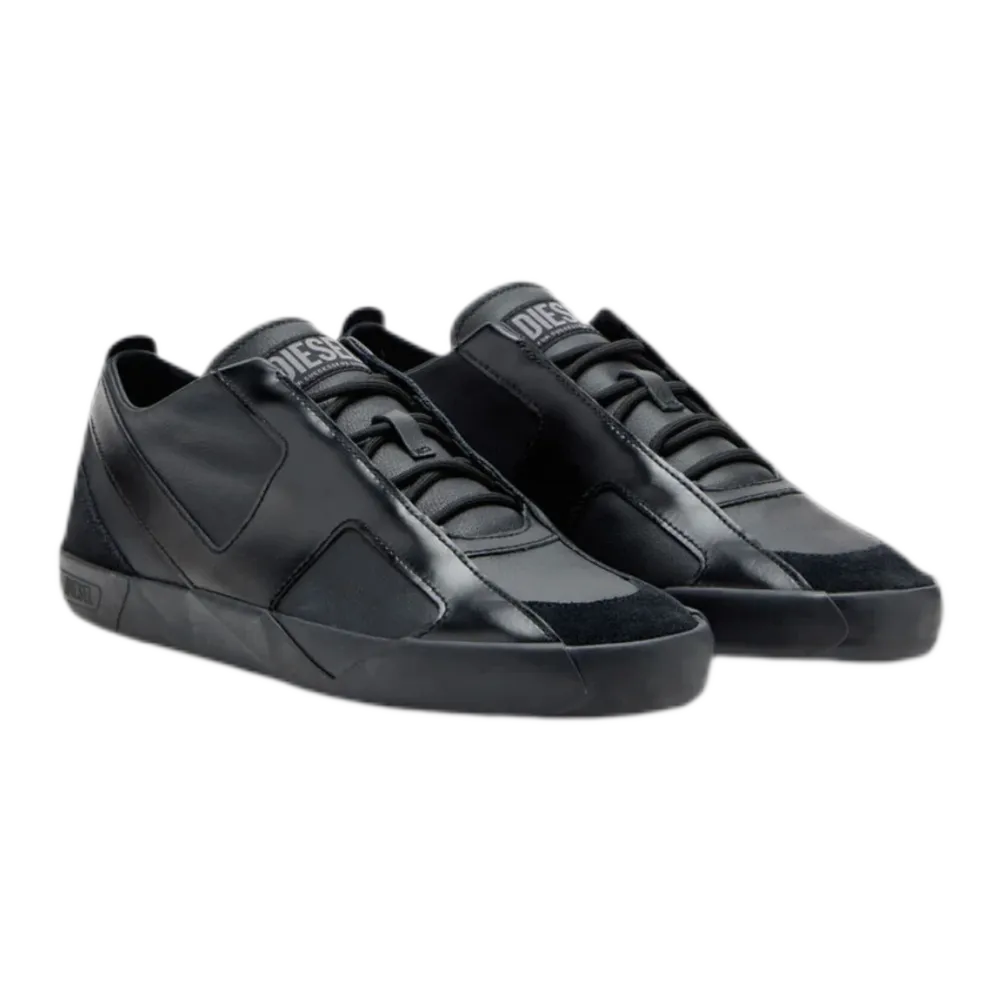 S-Slante-D-Sneakers in suede and leather with D logo