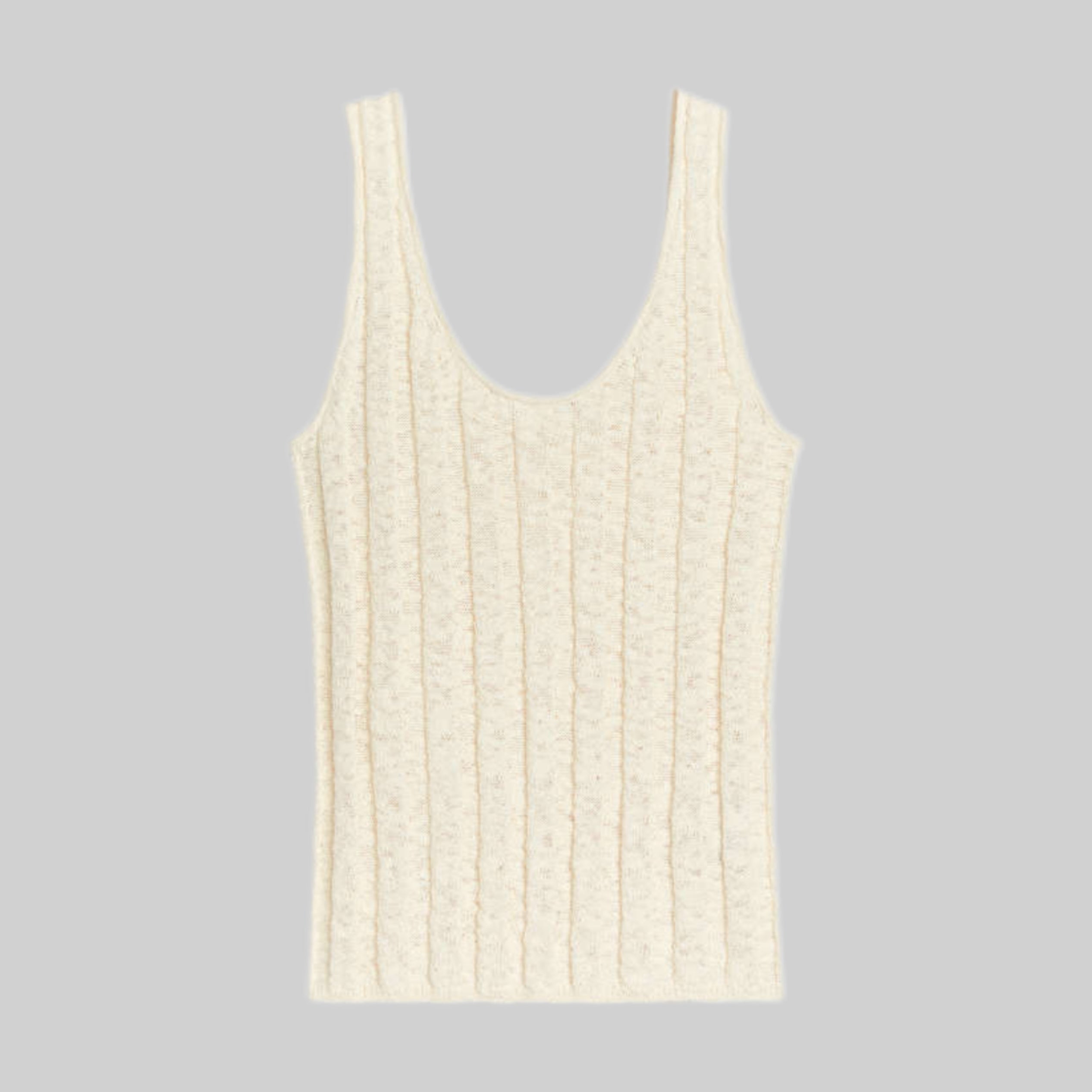 Arket top, women, white, frontside