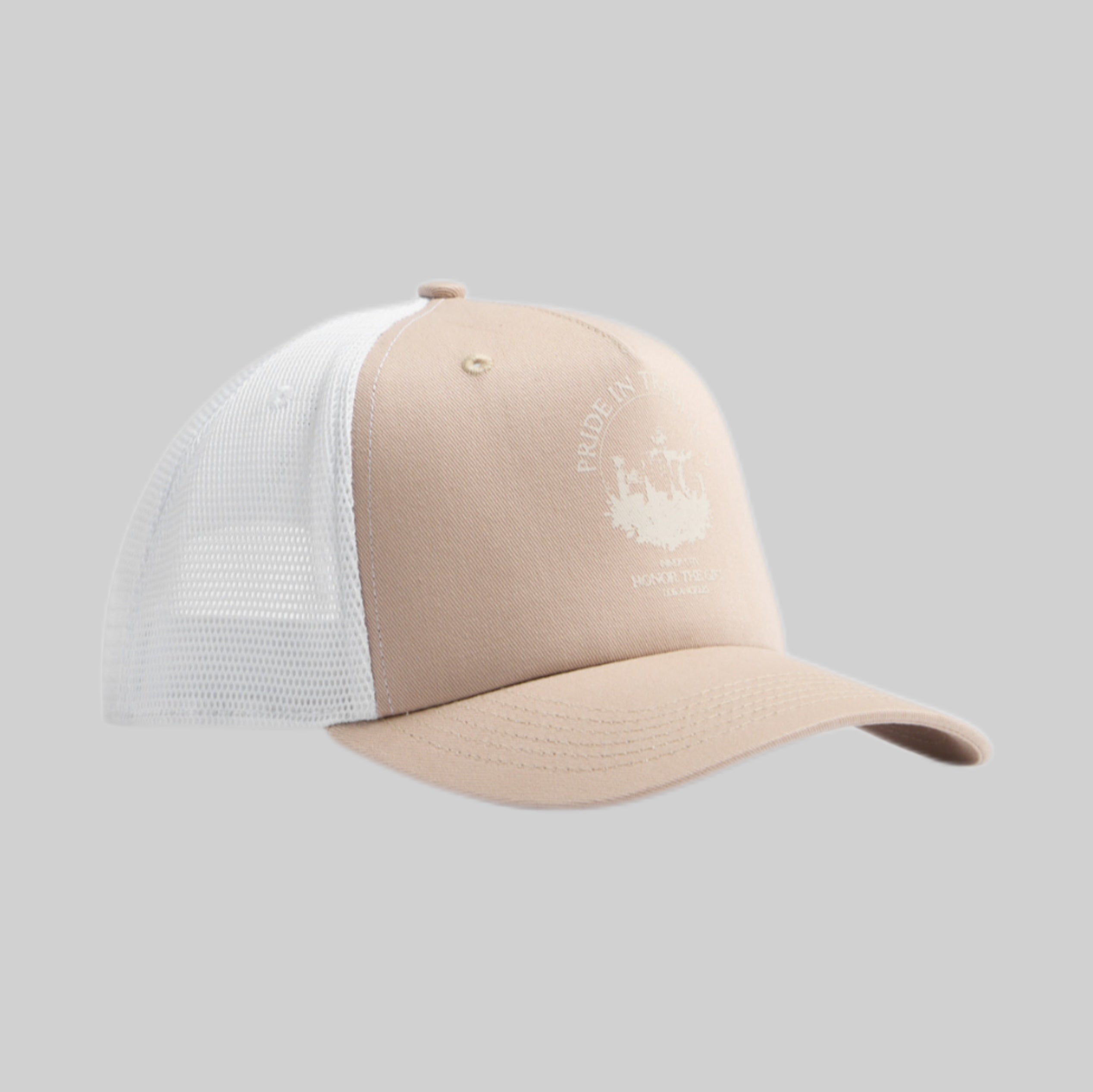 HONOR THE GIFT cap, men, beige, frontside