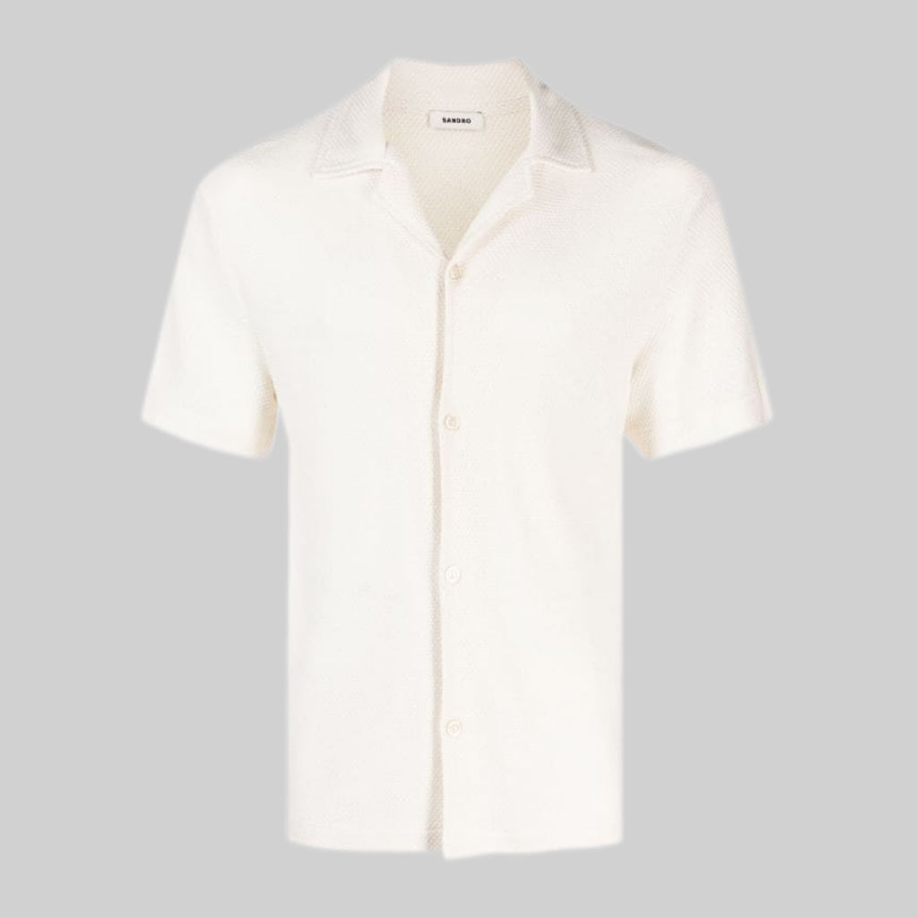 SANDRO shirt, white, men, frontside