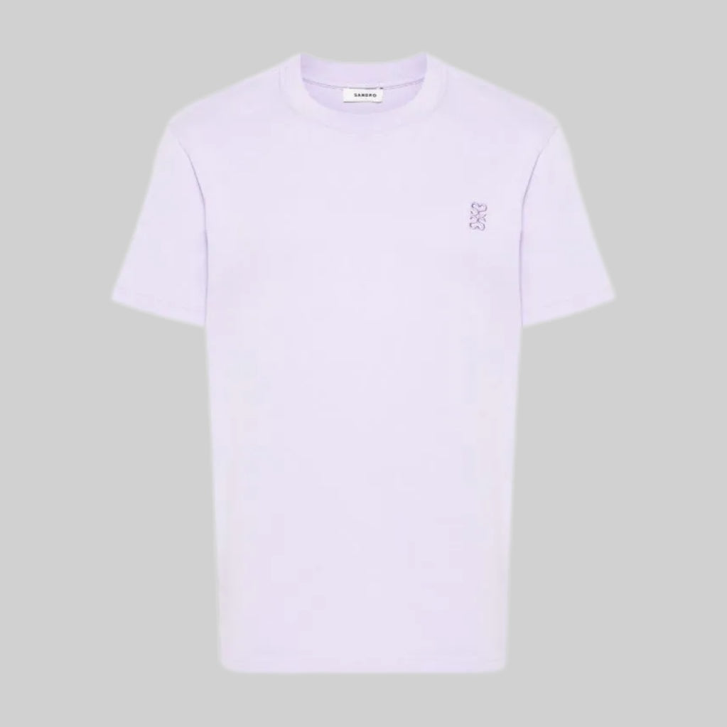 SANDRO t-shirt, pink, frontside, men