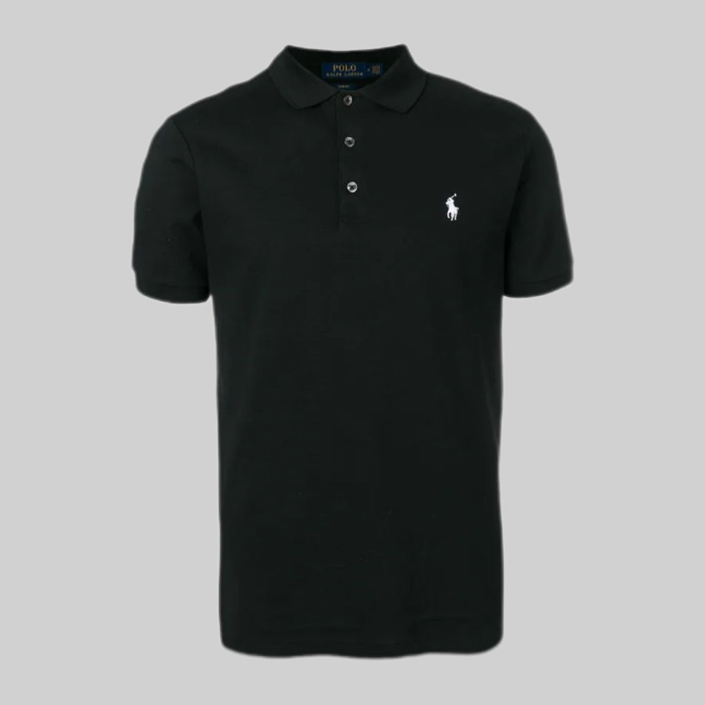 Polo Ralph Lauren polo shirt, men, frontside, black